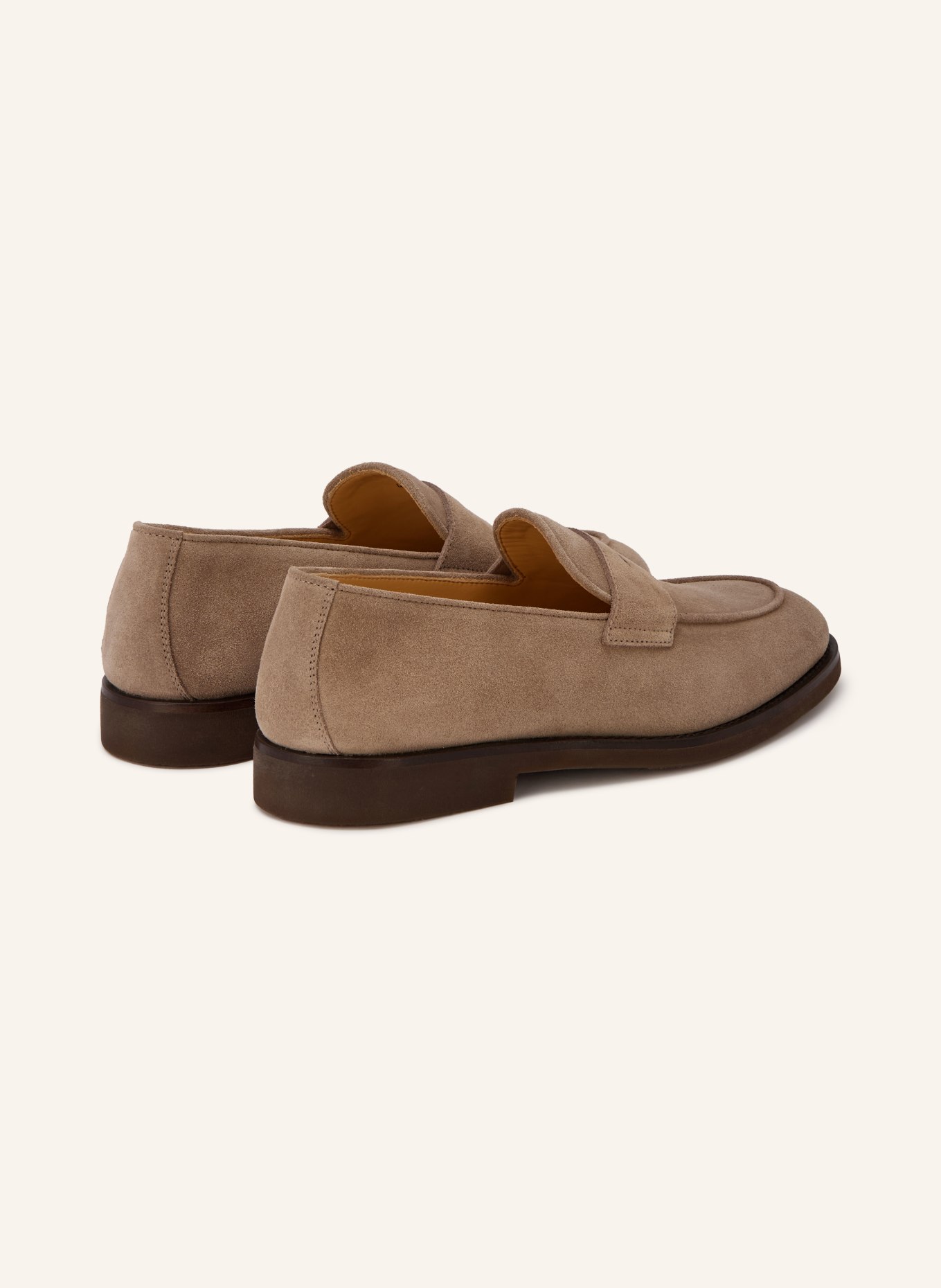 BRUNELLO CUCINELLI Penny loafer: LIGHT GRAY