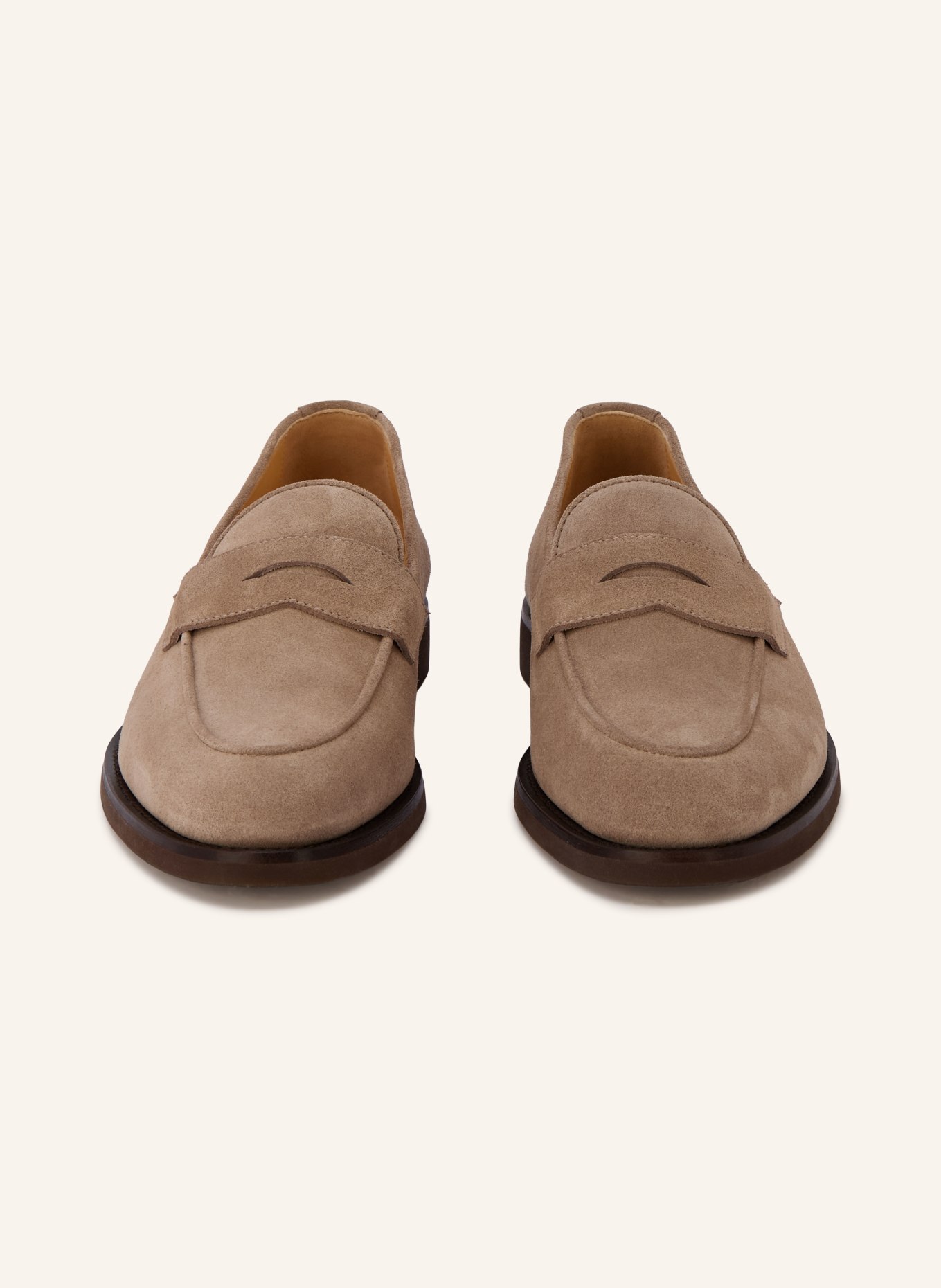 BRUNELLO CUCINELLI Penny loafer: LIGHT GRAY