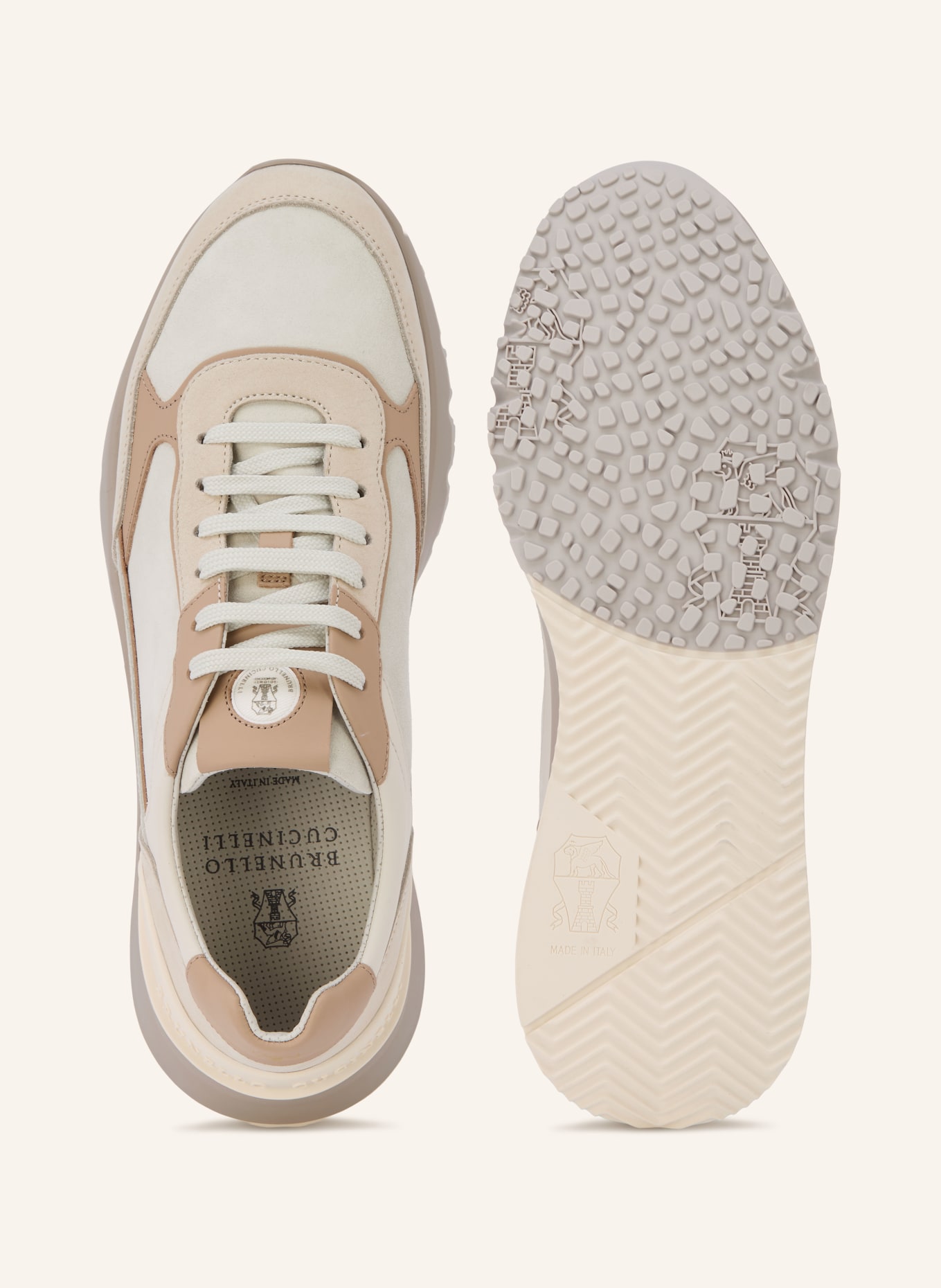 BRUNELLO CUCINELLI Sneakers: CREAM / CAMEL / BEIGE