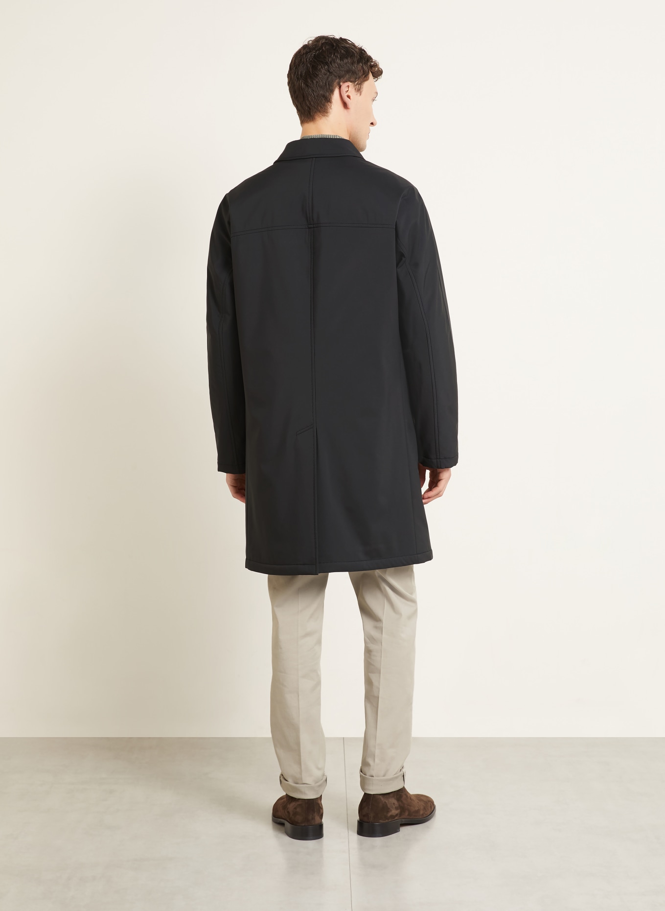 Brioni Coat: DARK BLUE