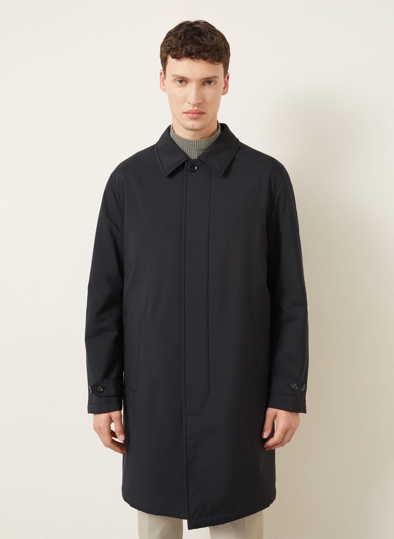 Brioni Coat: DARK BLUE