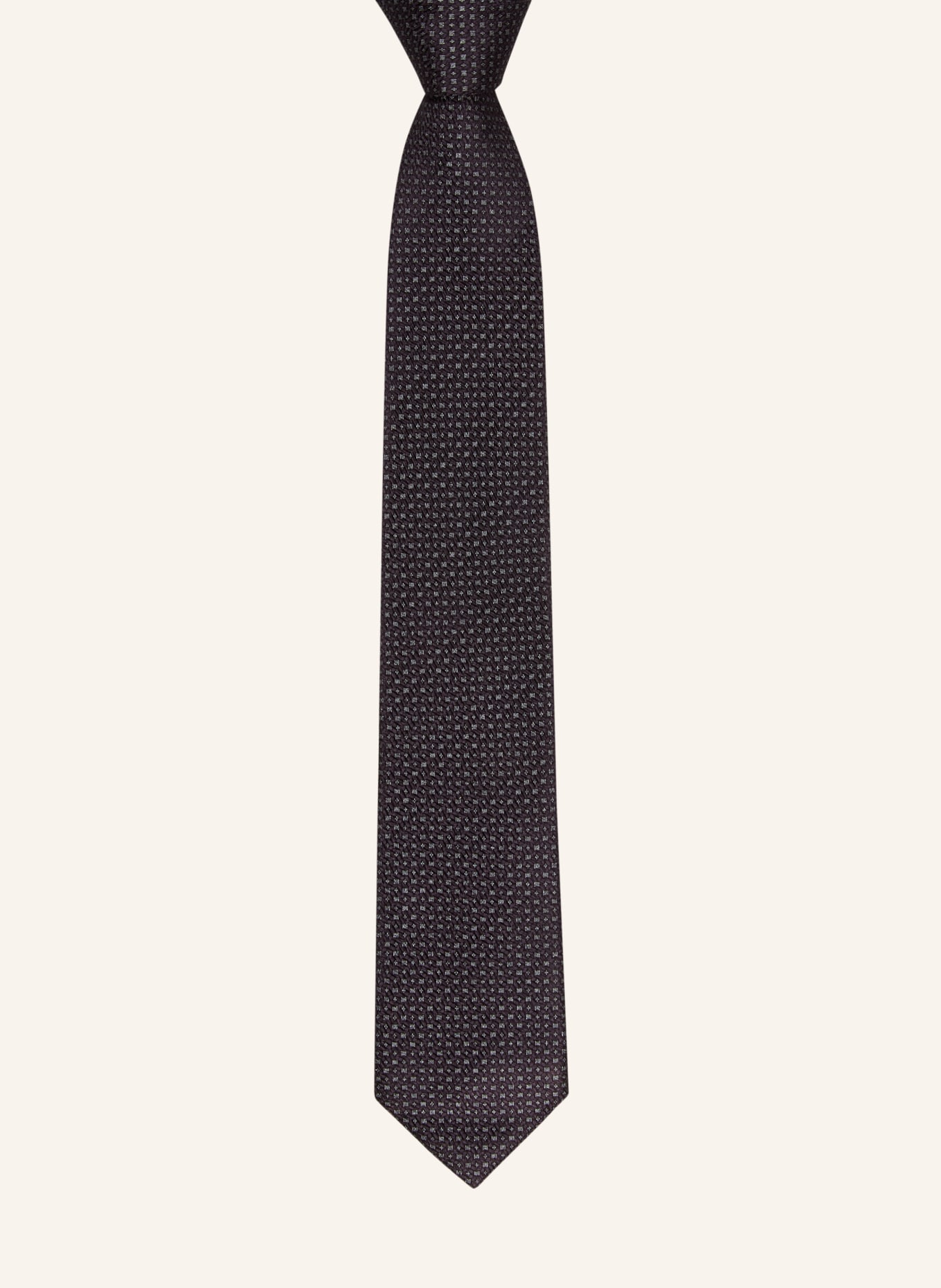 Brioni Tie: DARK PURPLE / BLUE GRAY
