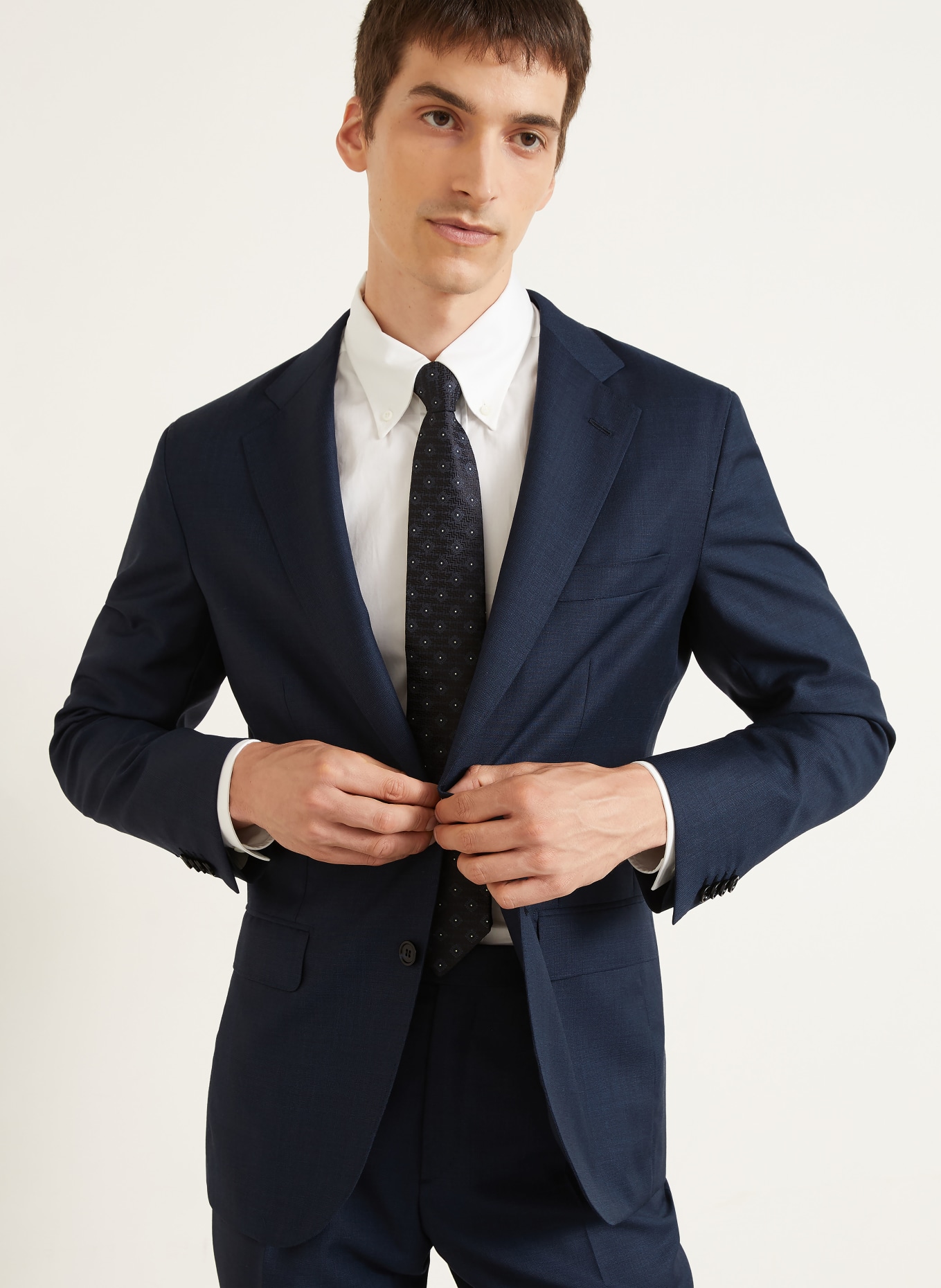 Brioni Anzug NEWPLUM Extra Slim Fit: DUNKELBLAU
