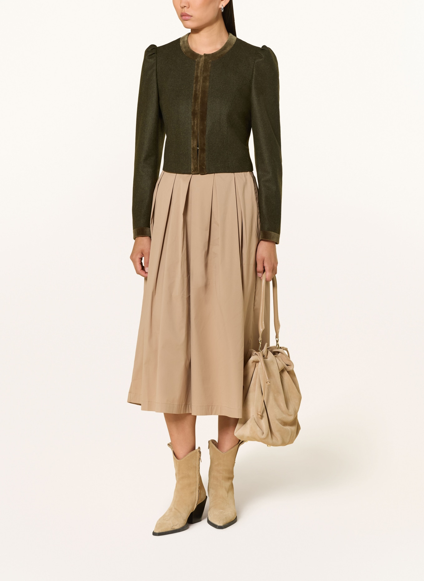 Heimatglück Tracht Traditional jacket ELISABETH: OLIVE