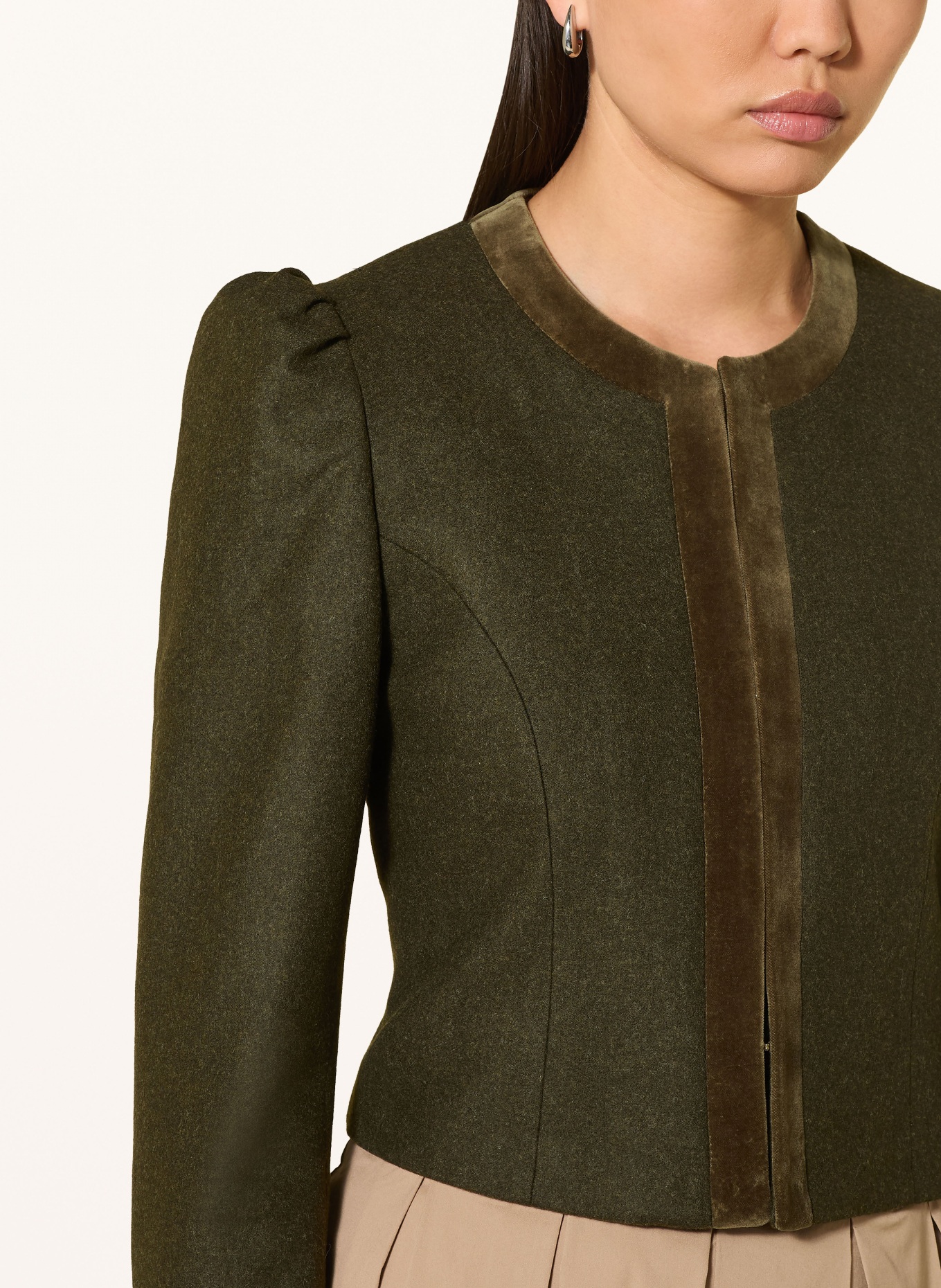 Heimatglück Tracht Traditional jacket ELISABETH: OLIVE