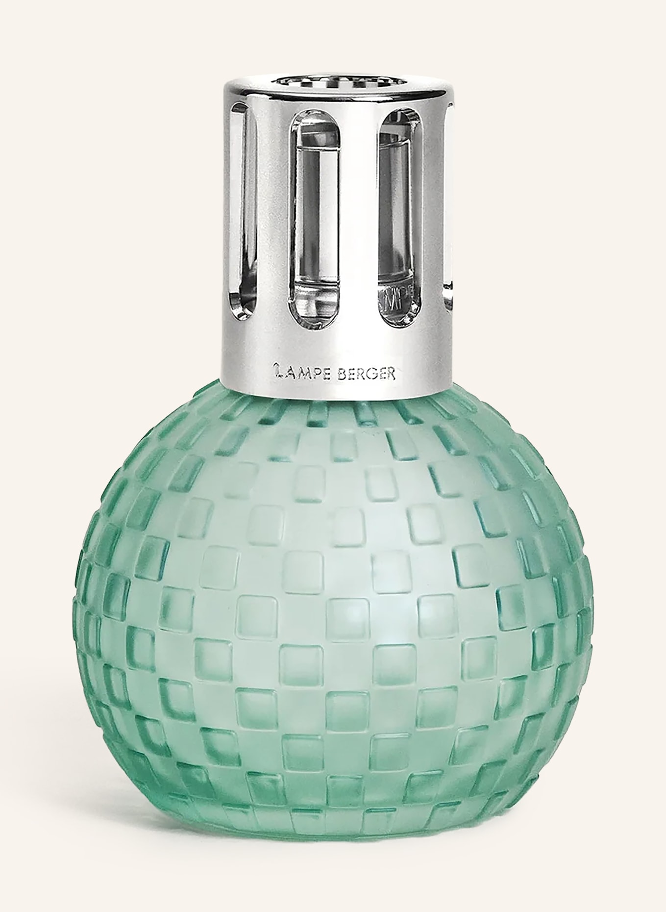 MAISON BERGER PARIS Set DISCO MENTHE: Duftlampe und Nachfüller: HELLGRÜN / SILBER