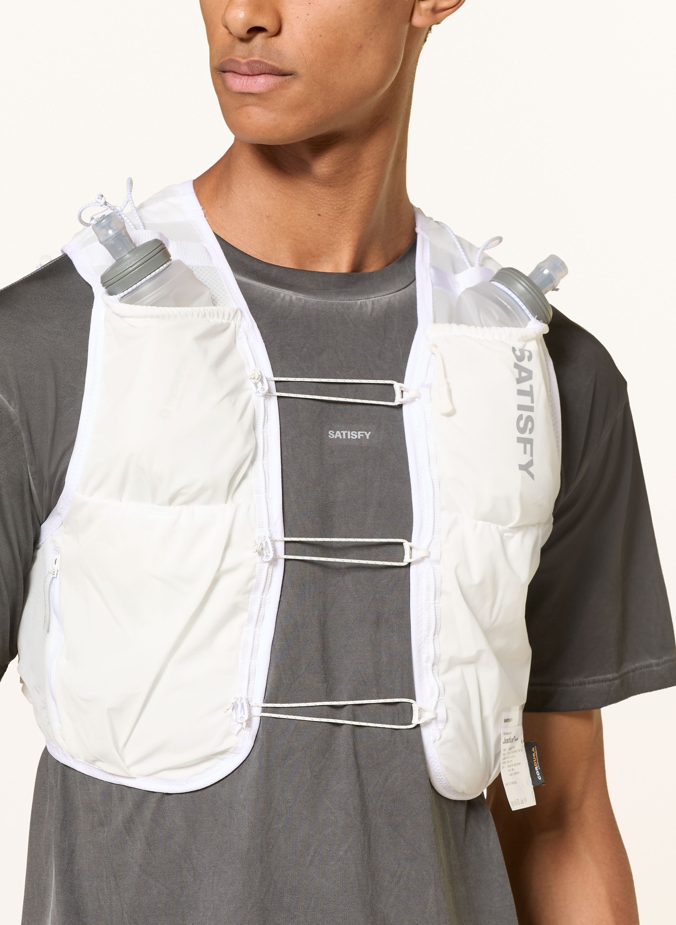 SATISFY JUSTICE™ CORDURA® 5L HYDRATION Running vest: WHITE