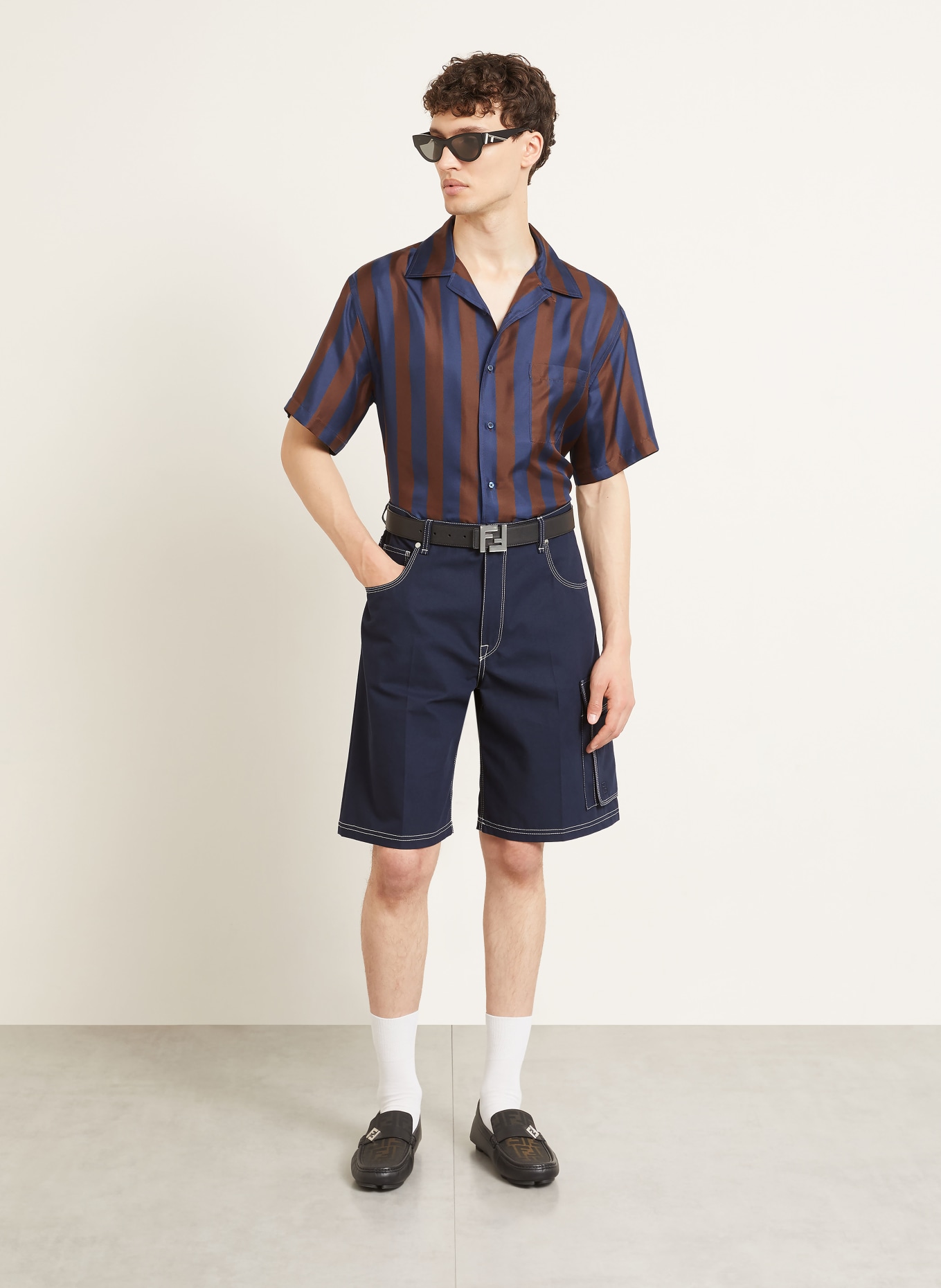 FENDI Cargoshorts: DUNKELBLAU