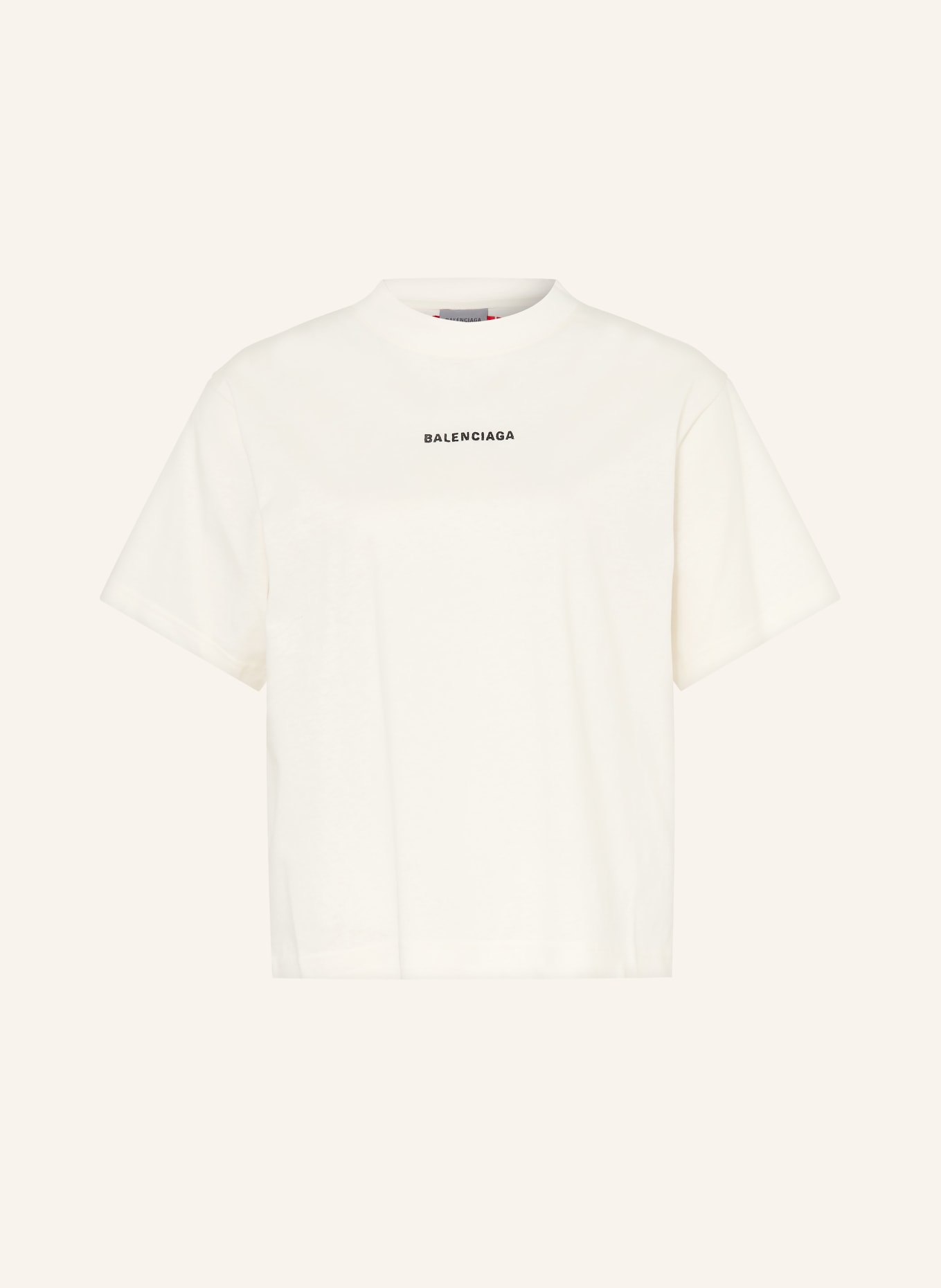 BALENCIAGA T-Shirt: CREME / SCHWARZ
