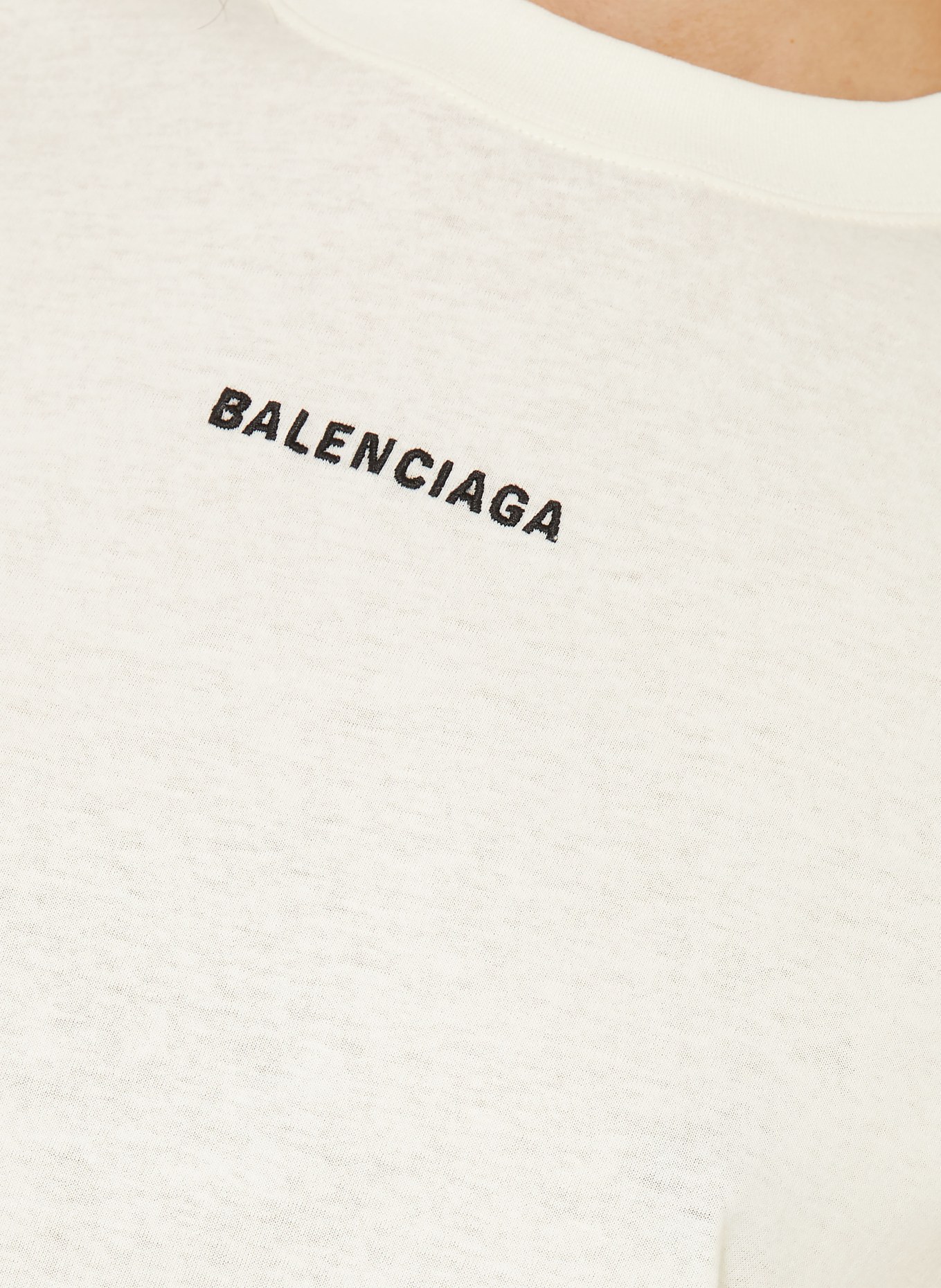 BALENCIAGA T-Shirt: CREME / SCHWARZ