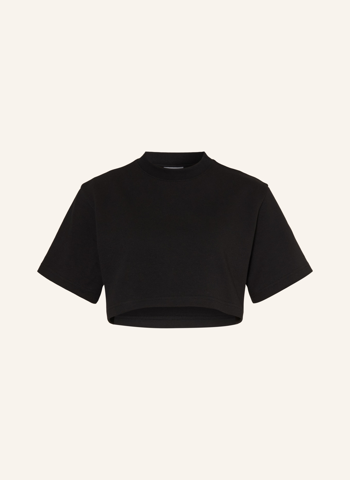 BALENCIAGA Cropped-Shirt: SCHWARZ