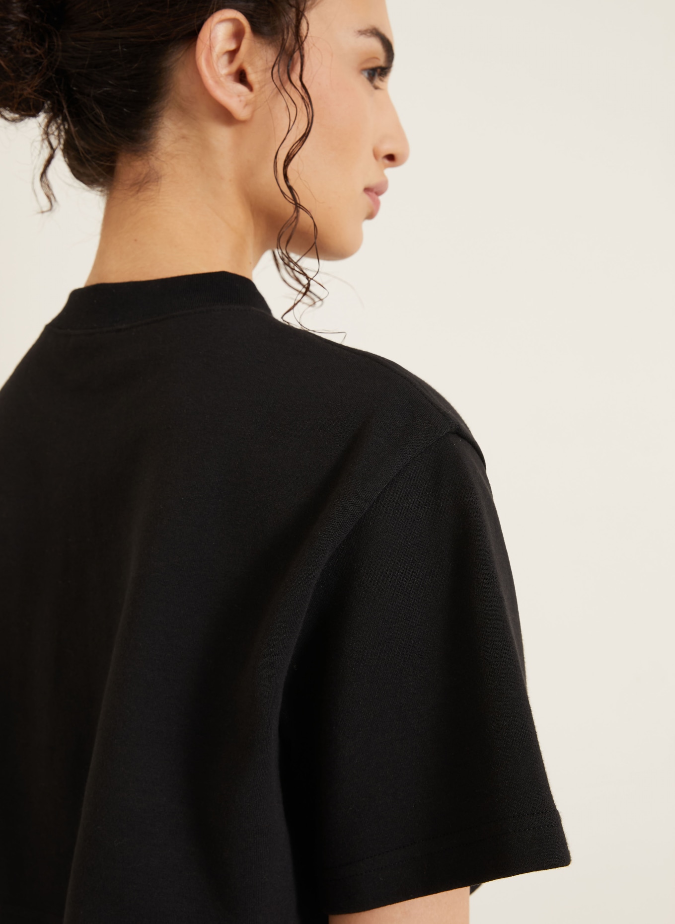 BALENCIAGA Cropped-Shirt: SCHWARZ
