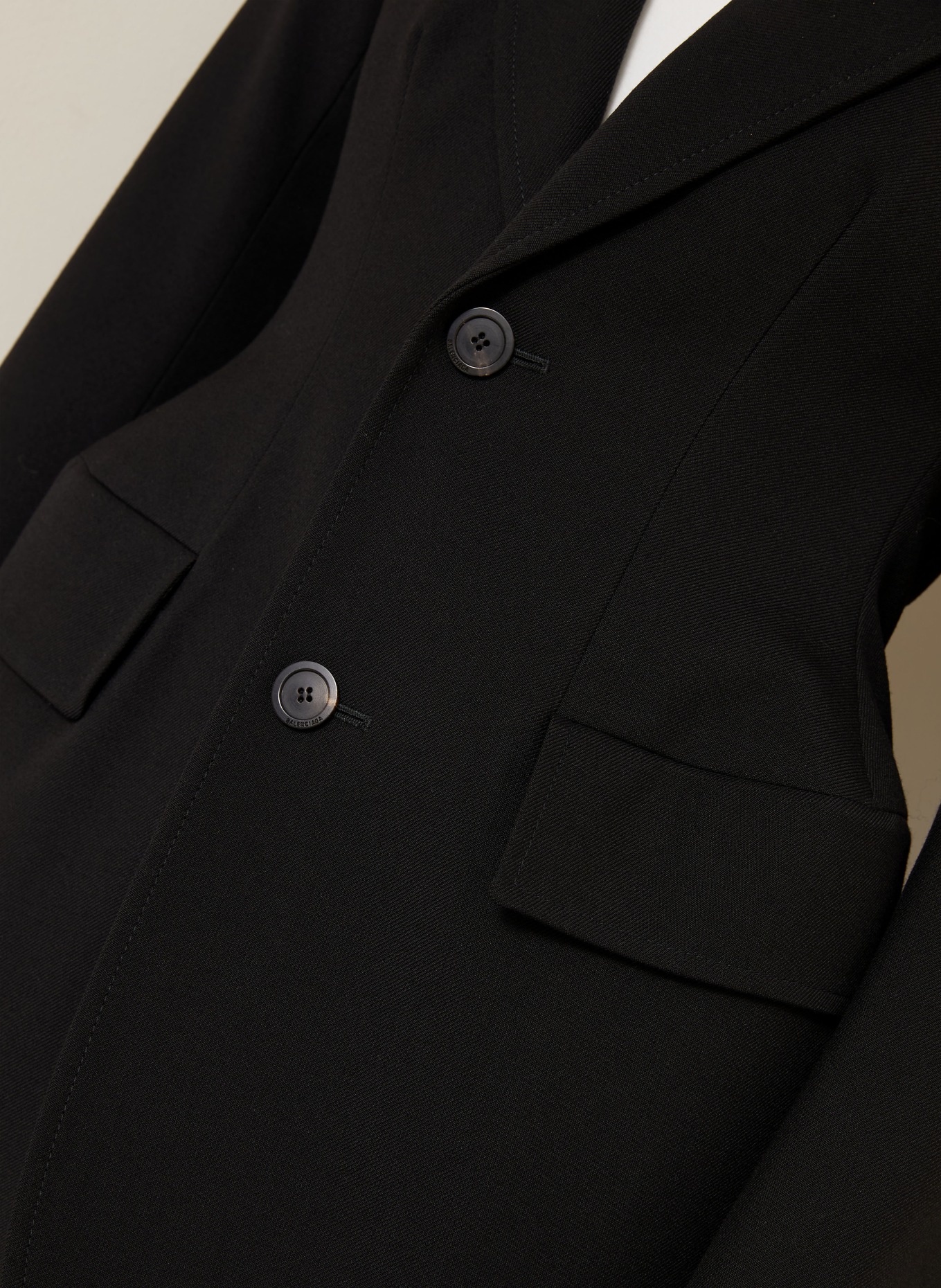 BALENCIAGA Longblazer: SCHWARZ
