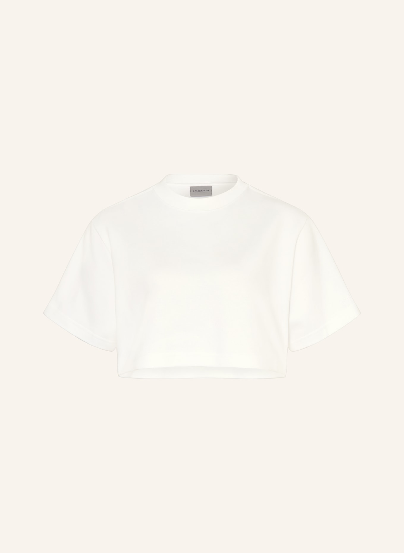 BALENCIAGA Cropped-Shirt: WEISS