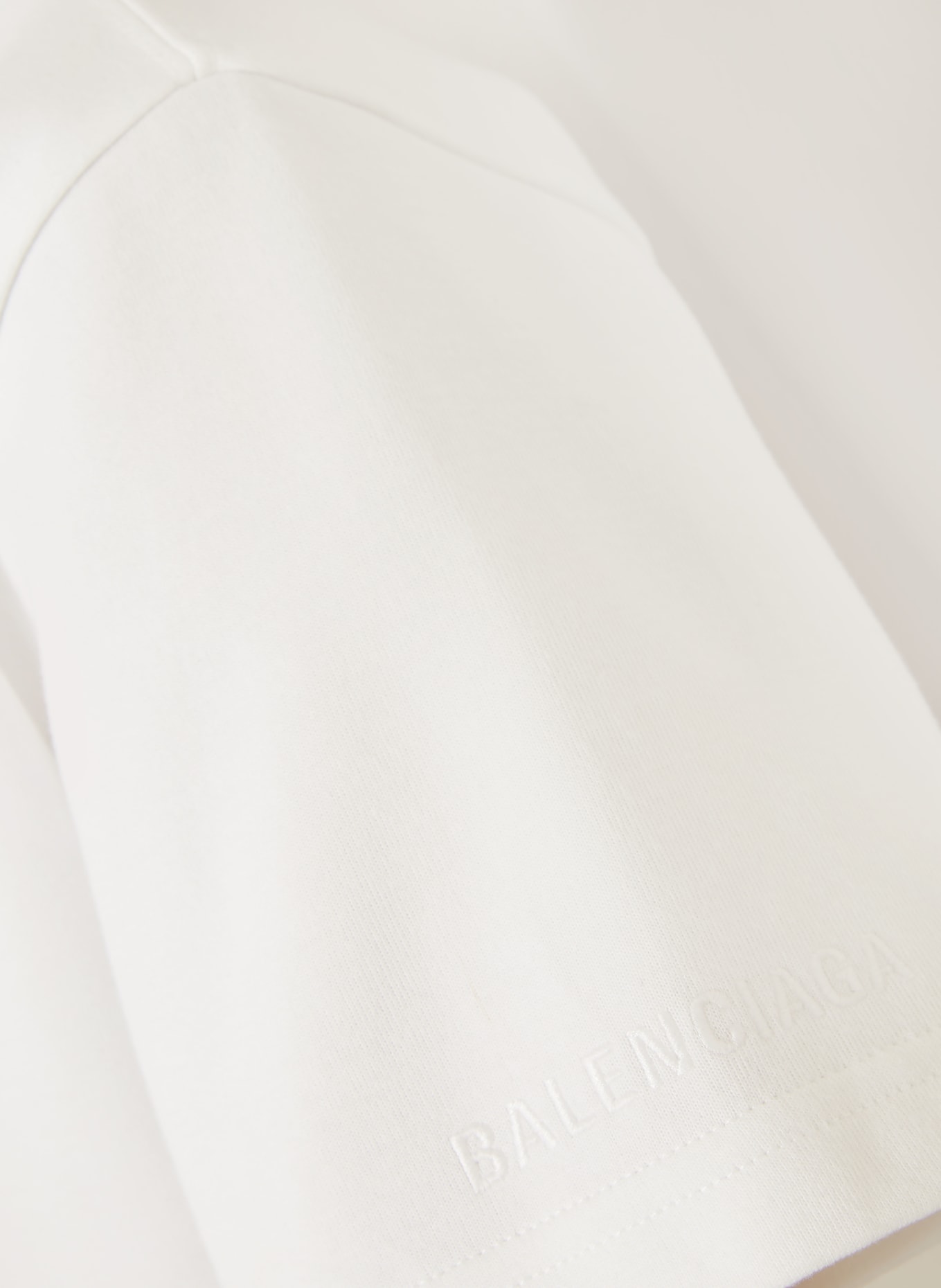 BALENCIAGA Cropped-Shirt: WEISS