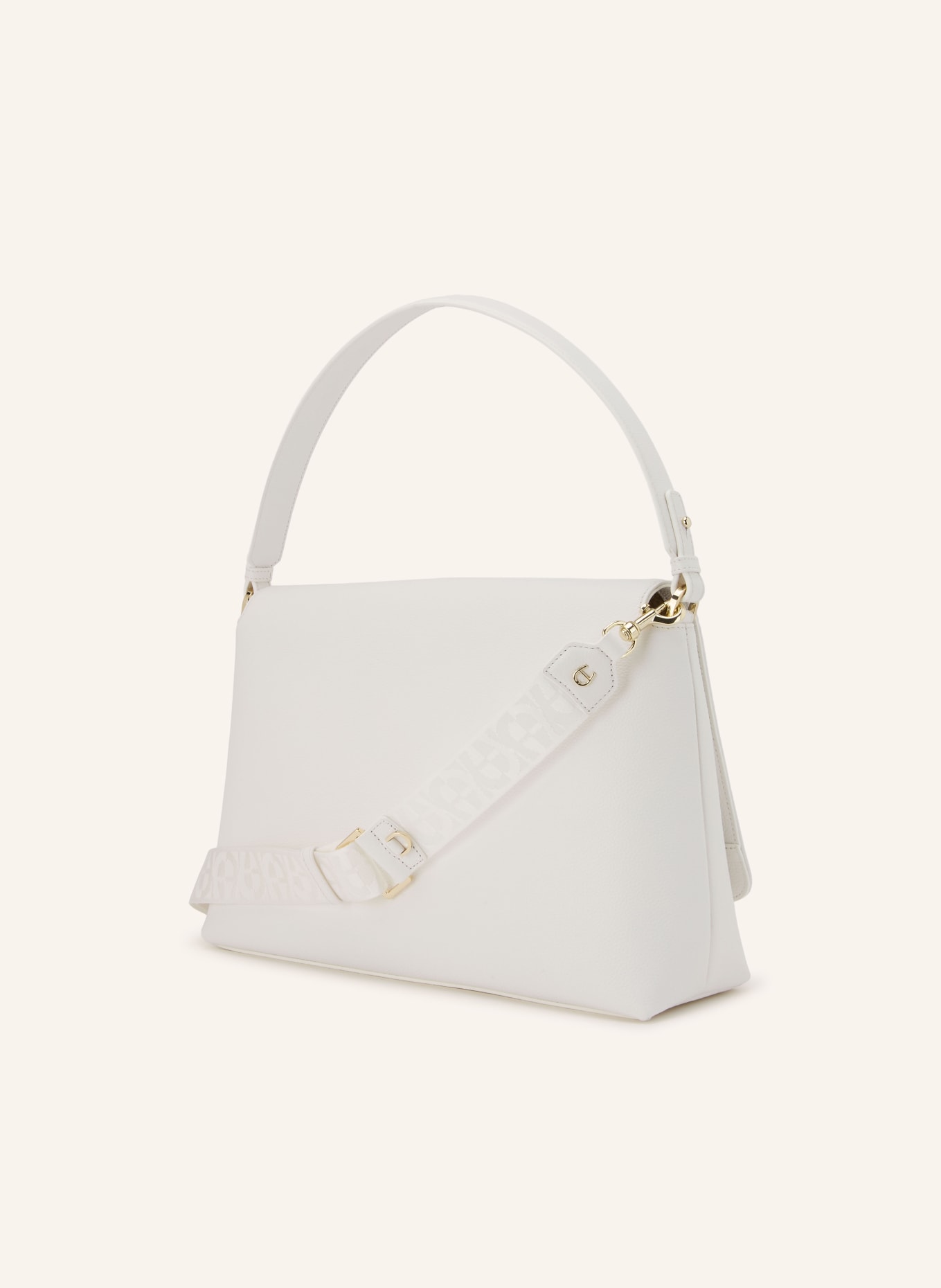 AIGNER Umhängetasche ZITA MEDIUM: WEISS / GOLD
