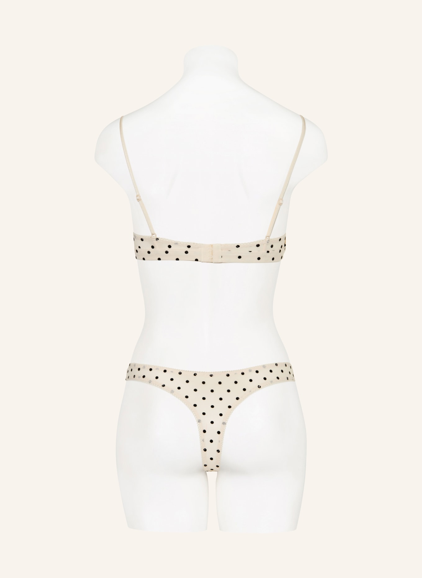 NEO NOIR Soutien-gorge triangle CALLA DOT: ÉCRU / NOIR