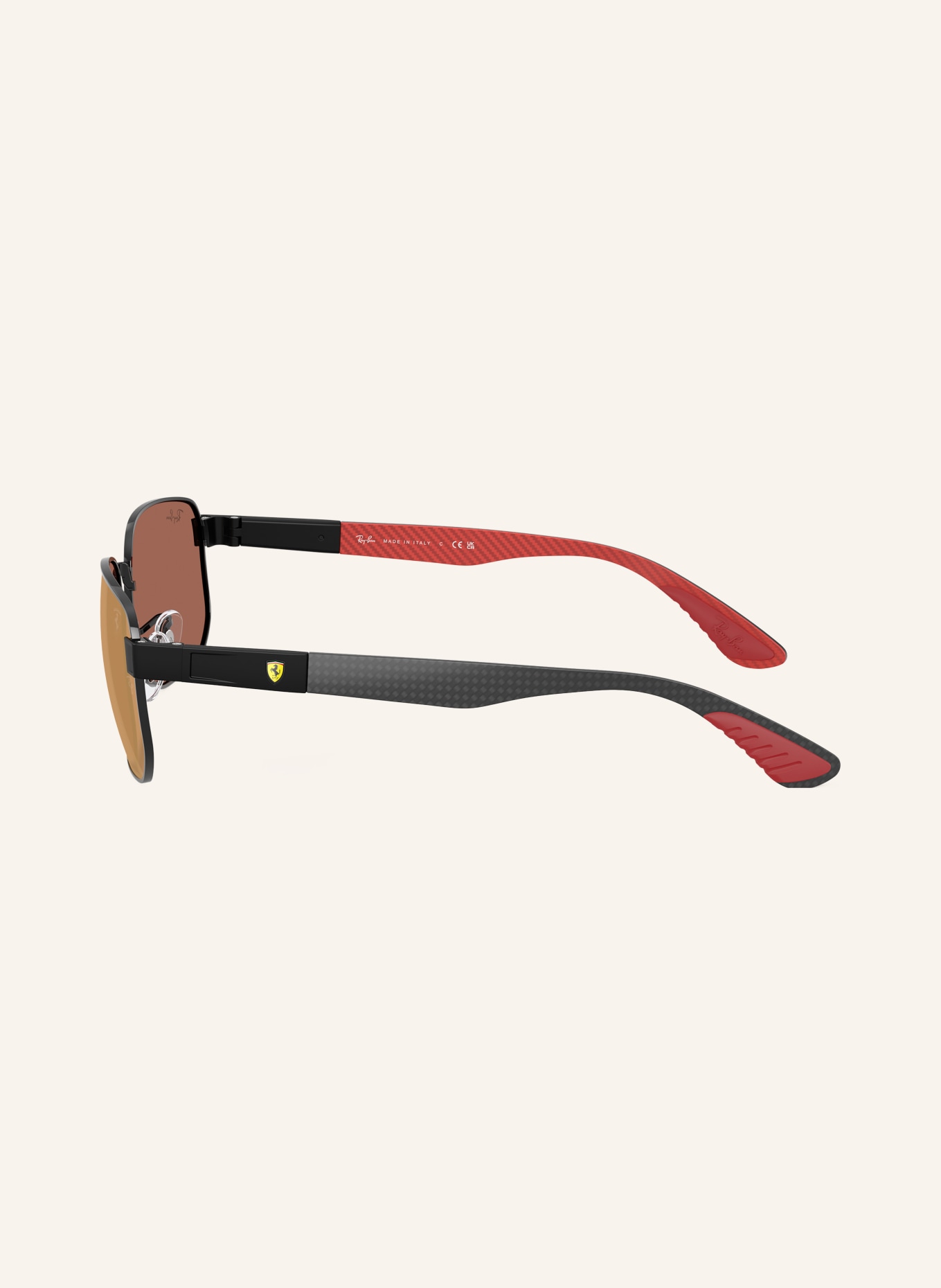 Ray-Ban Zonnebril RB8329M: ZWART/BRUIN GESPEGELD