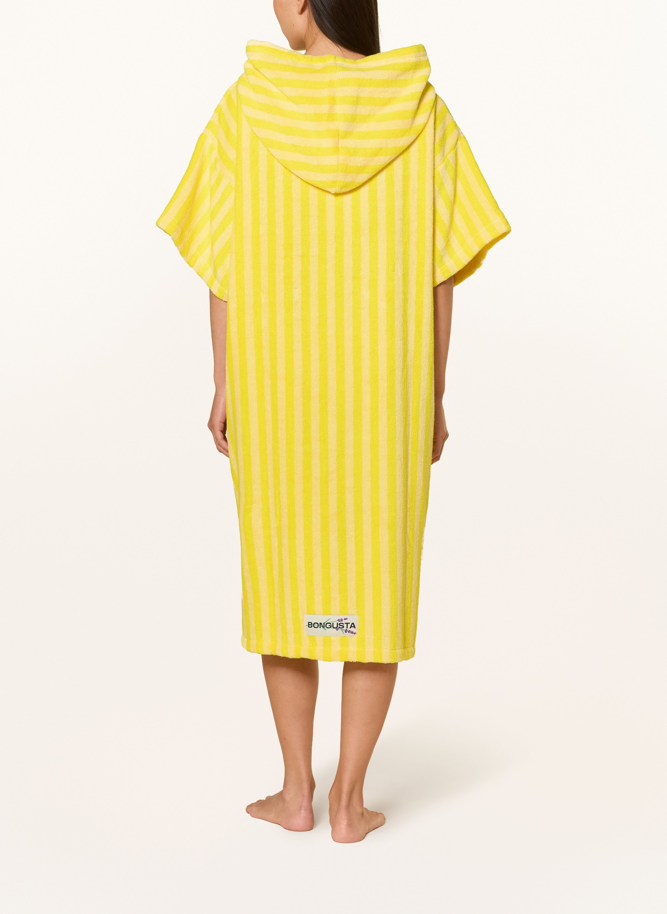 BONGUSTA Unisex-Poncho NARAM mit Kapuze: GELB / HELLGELB