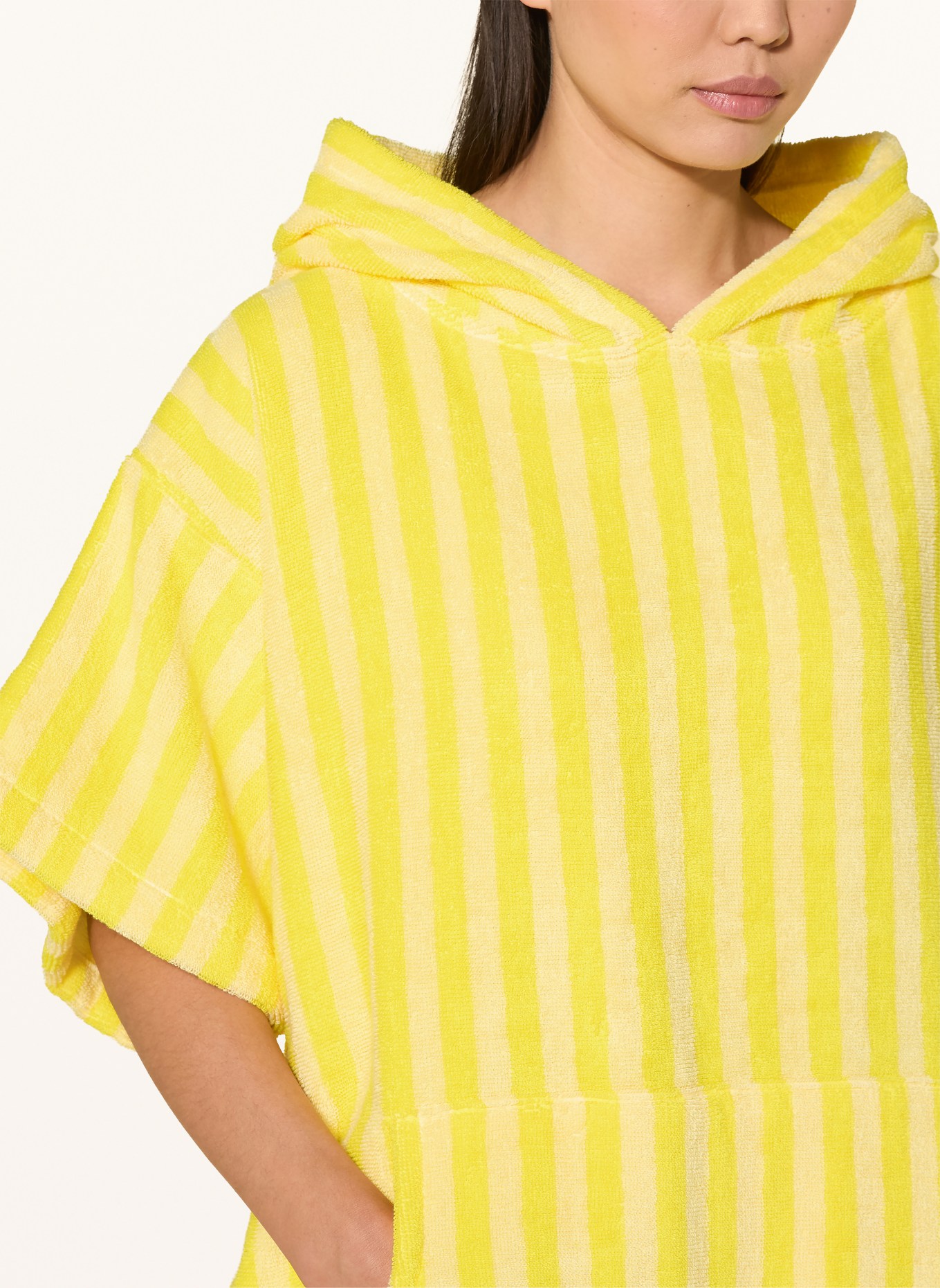 BONGUSTA Unisex-Poncho NARAM mit Kapuze: GELB / HELLGELB