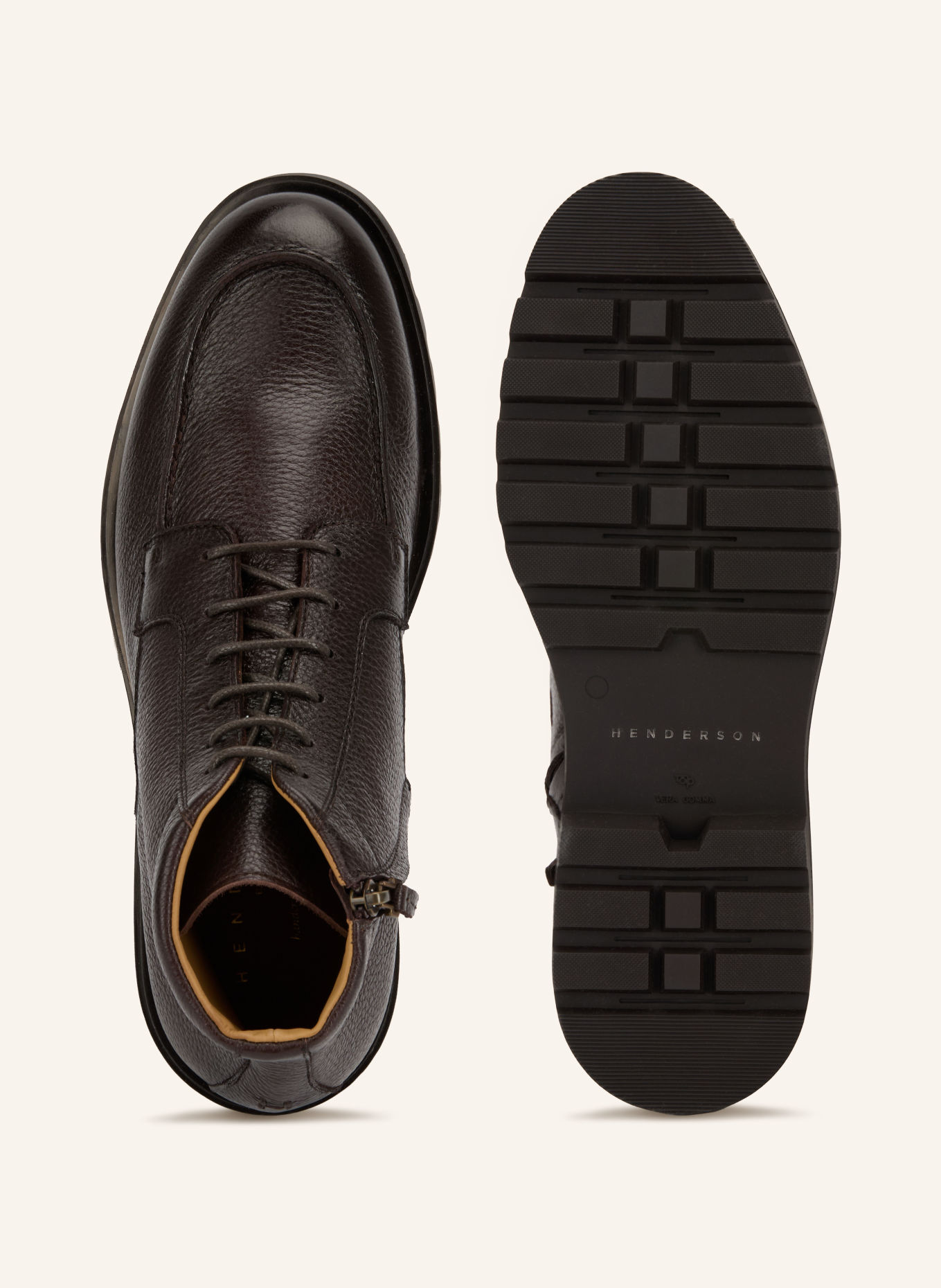 HENDERSON Lace-up boots: DARK BROWN
