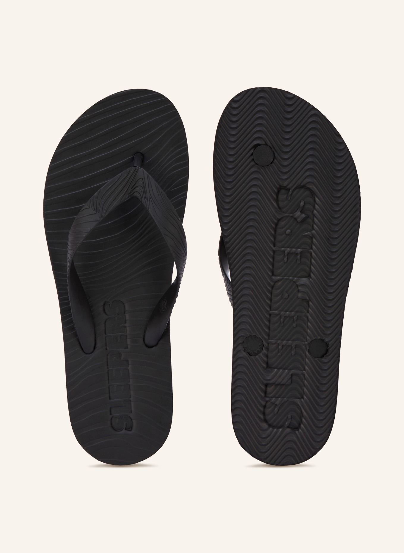 SLEEPERS Flipflops CLASSIC: ZWART