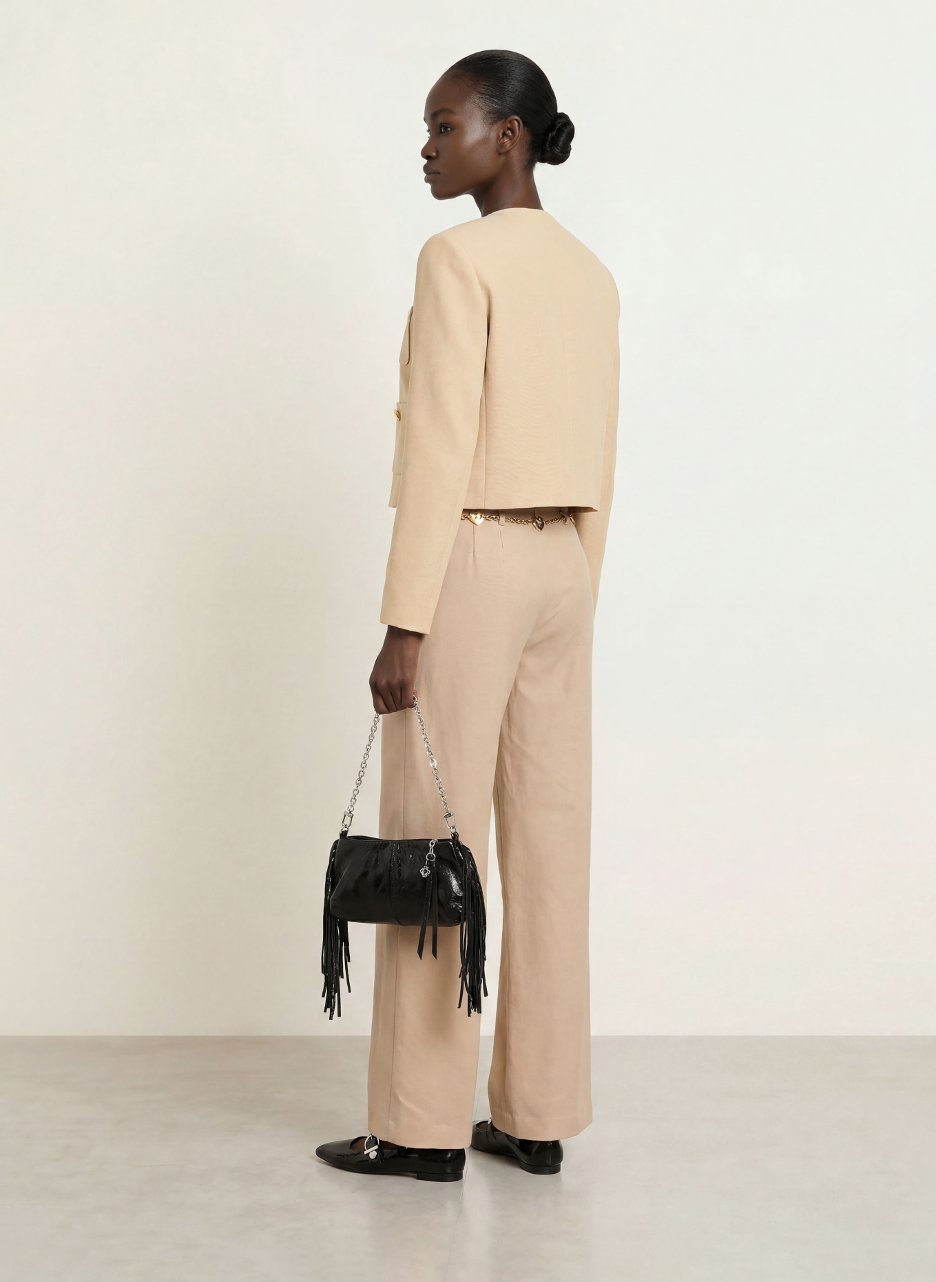 maje Kastenjacke: BEIGE