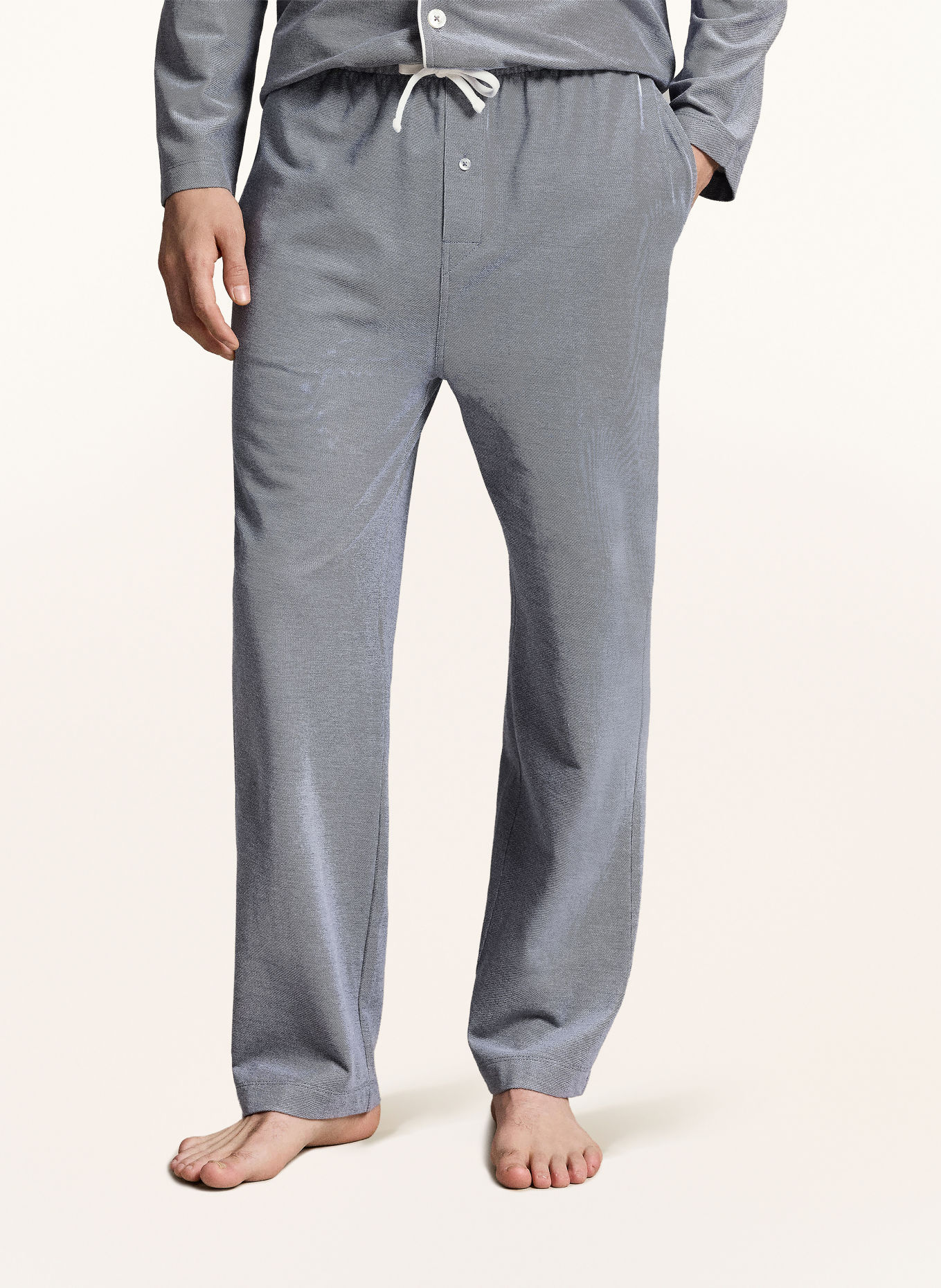 POLO RALPH LAUREN Pyžamo: TMAVĚ MODRÁ / BÍLÁ