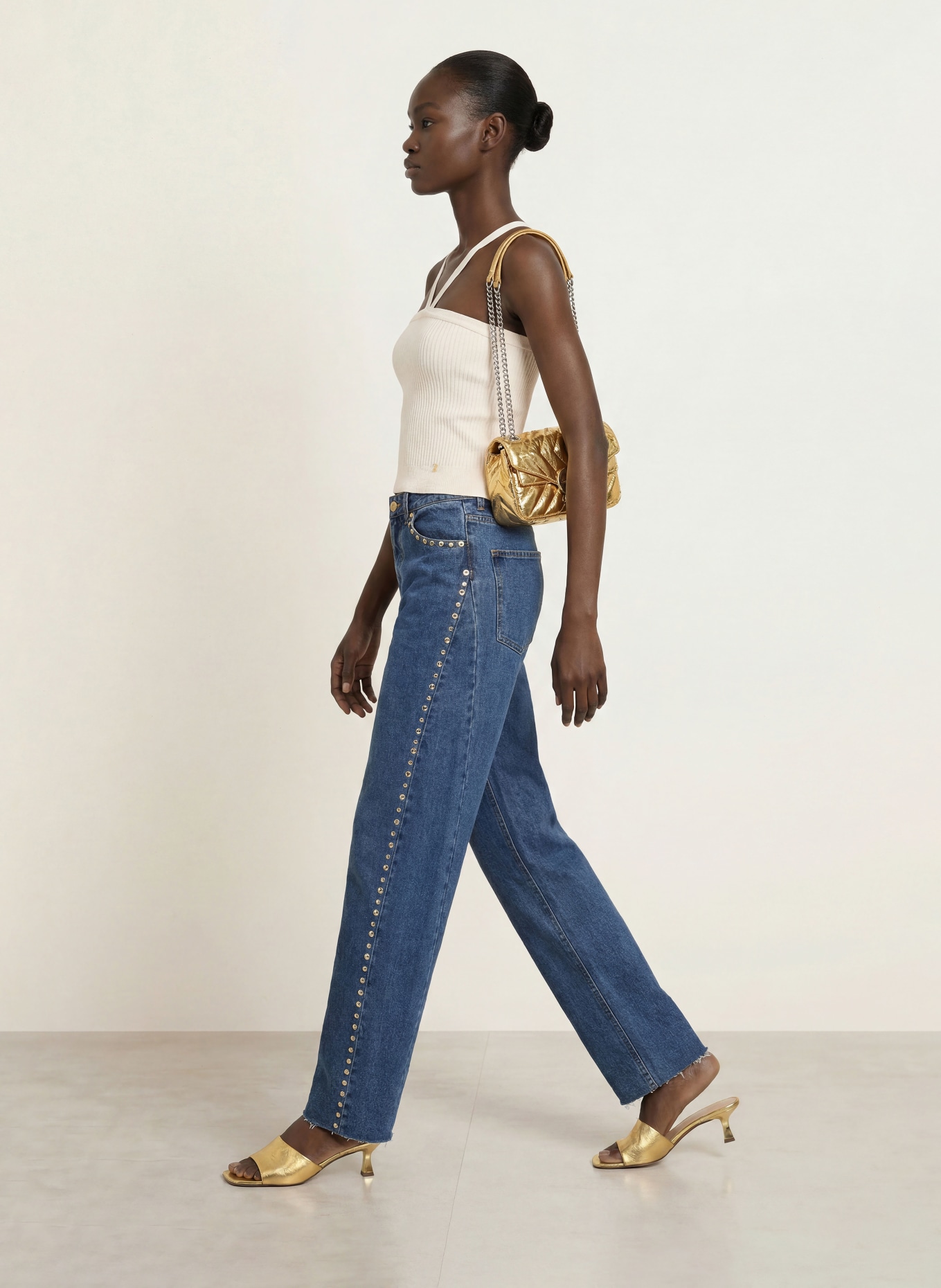 SANDRO Top: CREME