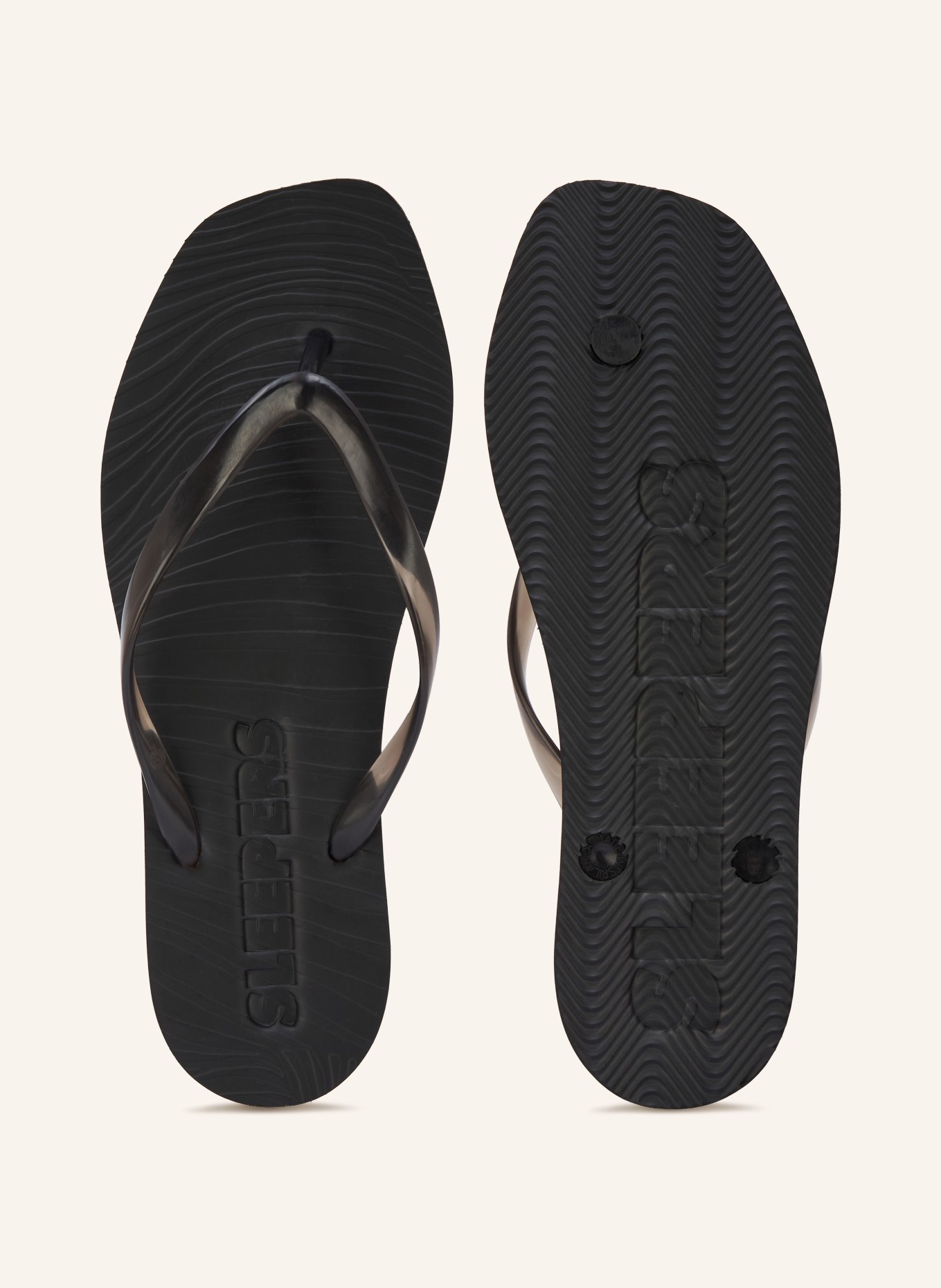 SLEEPERS Flip-flop TAPERED: ZWART