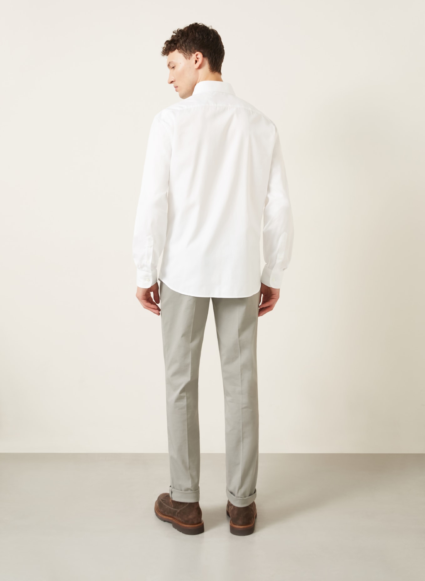 BRUNELLO CUCINELLI Comfort Fit Shirt: WHITE
