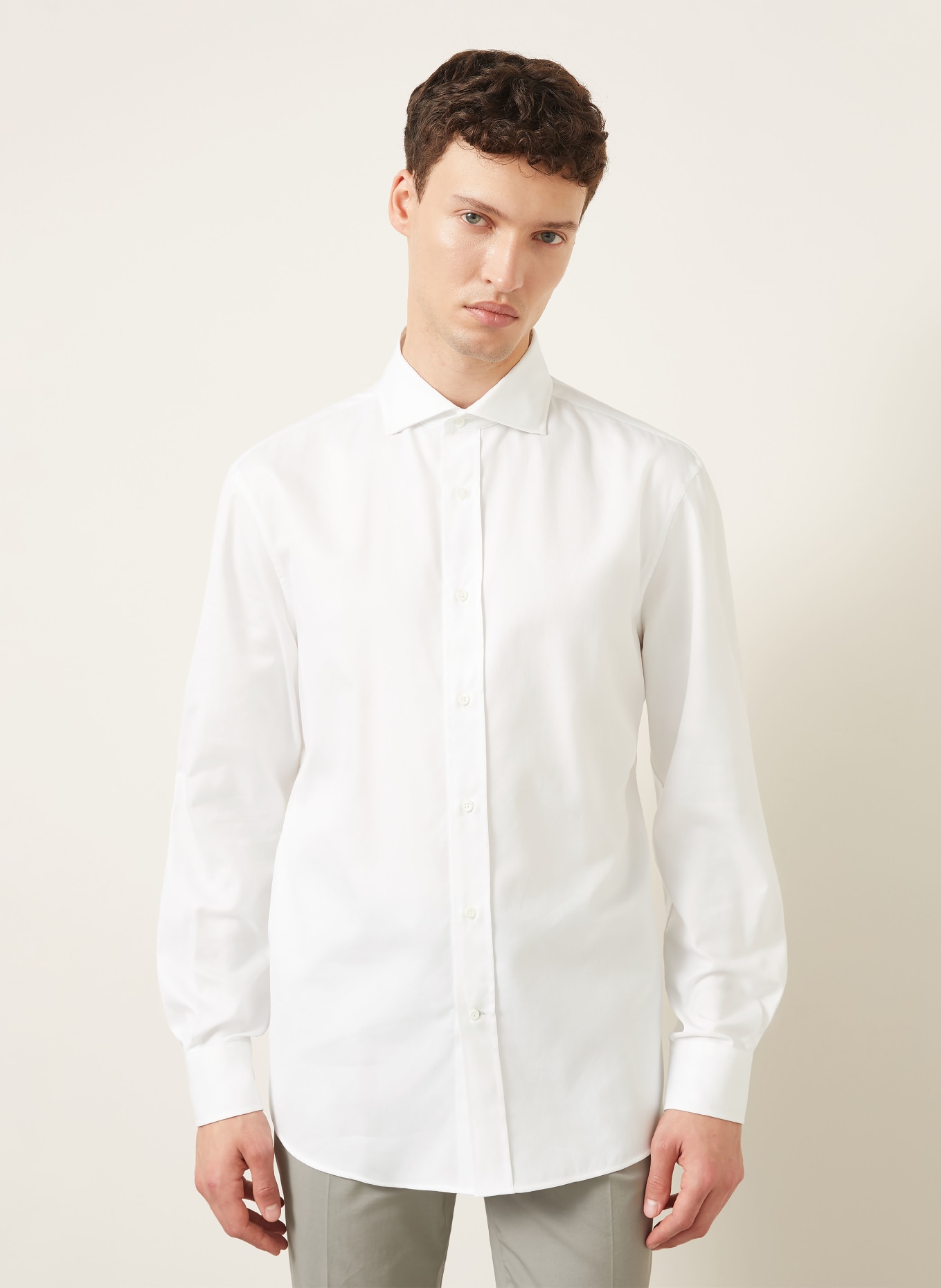 BRUNELLO CUCINELLI Comfort Fit Shirt: WHITE