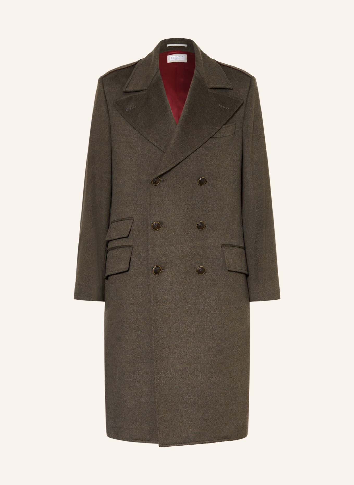 BRUNELLO CUCINELLI Wollen mantel: TAUPE