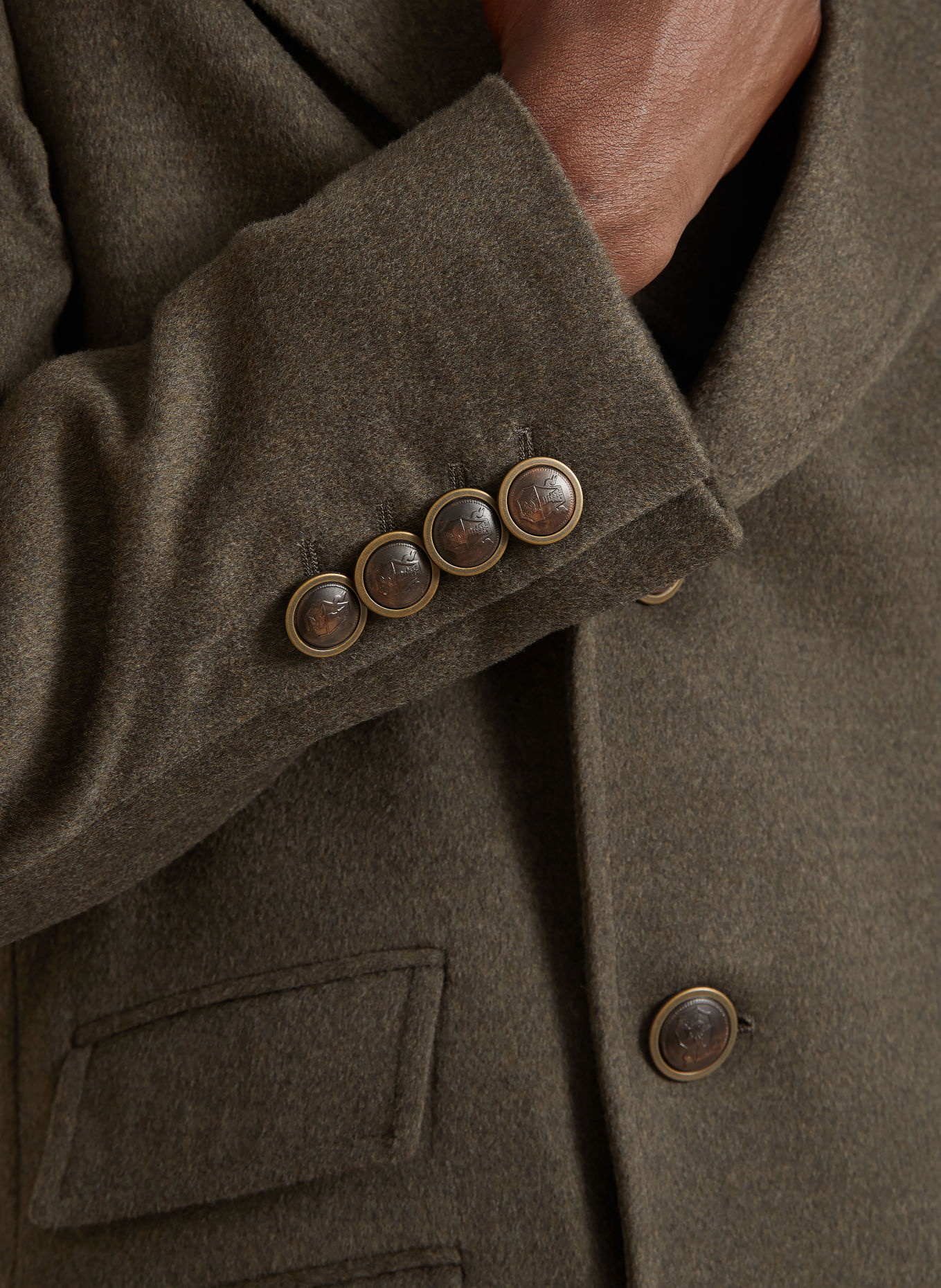 BRUNELLO CUCINELLI Wollen mantel: TAUPE