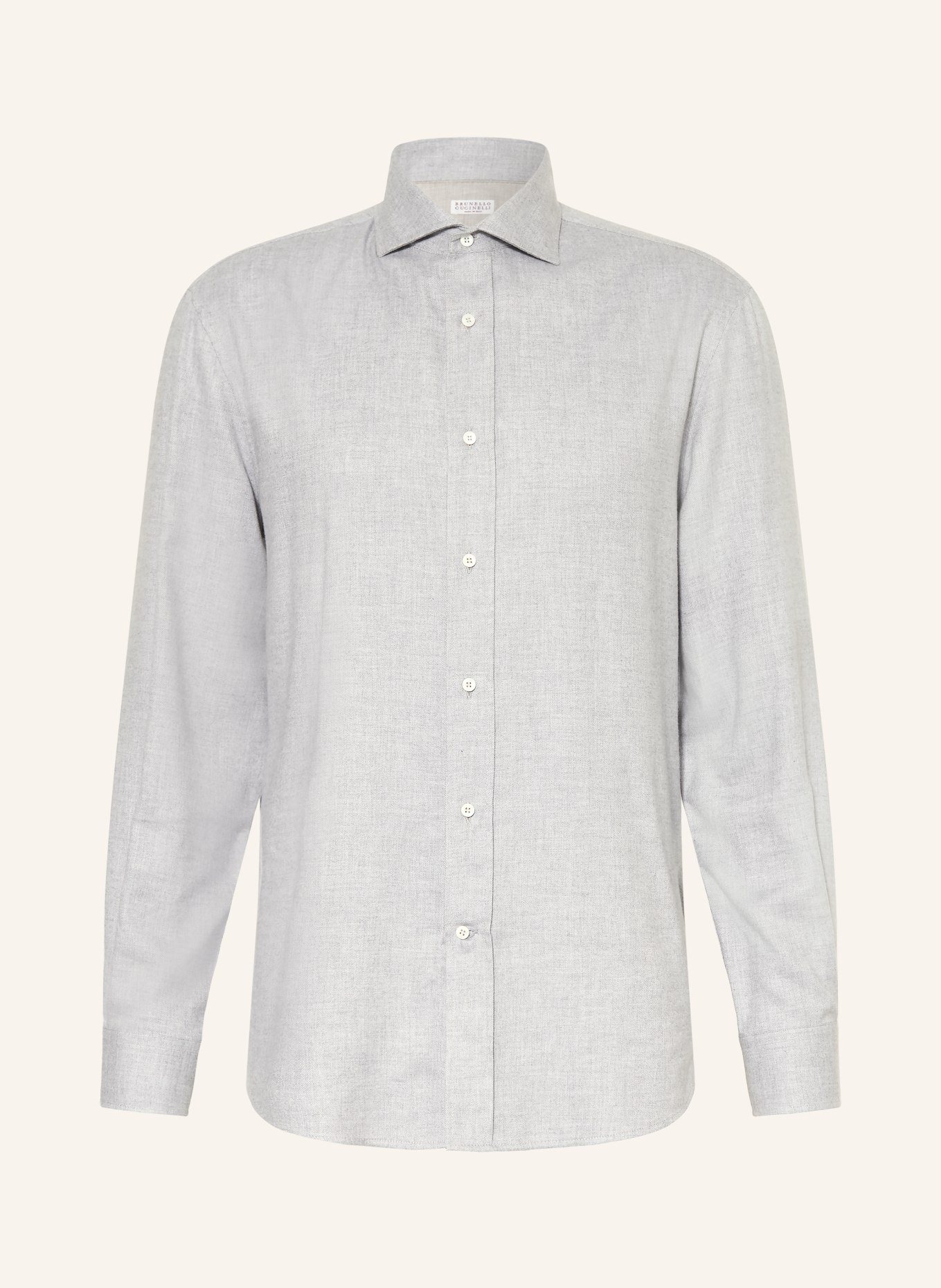 BRUNELLO CUCINELLI Košile Comfort Fit: SVĚTLE ŠEDÁ
