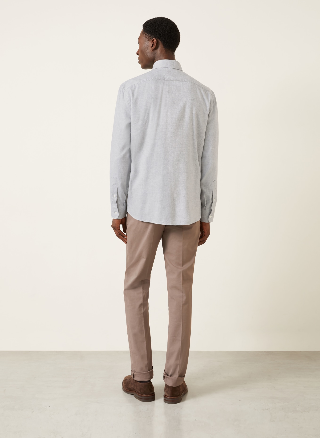 BRUNELLO CUCINELLI Košile Comfort Fit: SVĚTLE ŠEDÁ