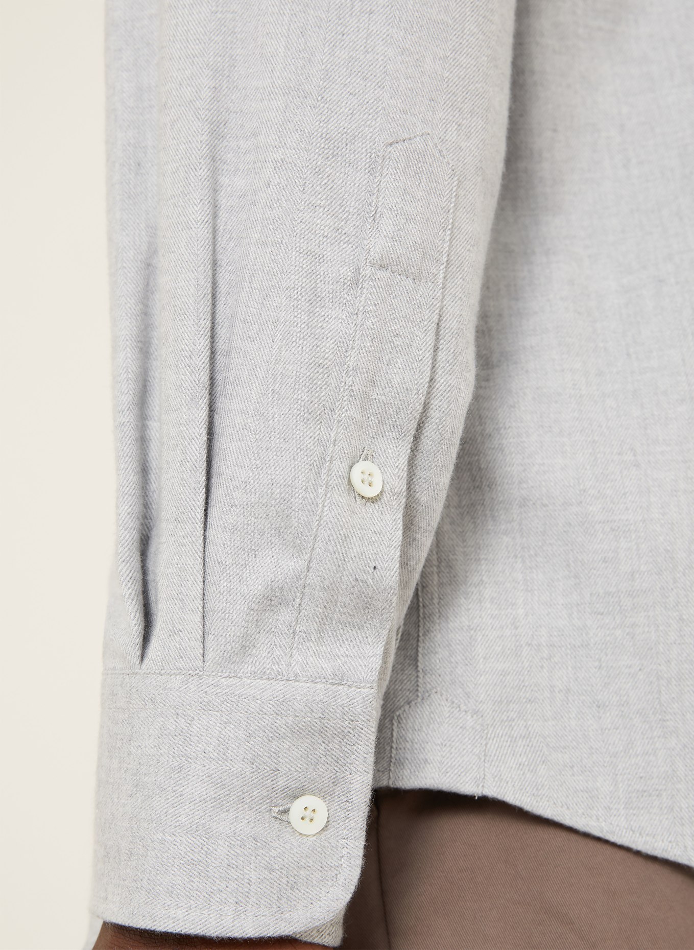 BRUNELLO CUCINELLI Košile Comfort Fit: SVĚTLE ŠEDÁ