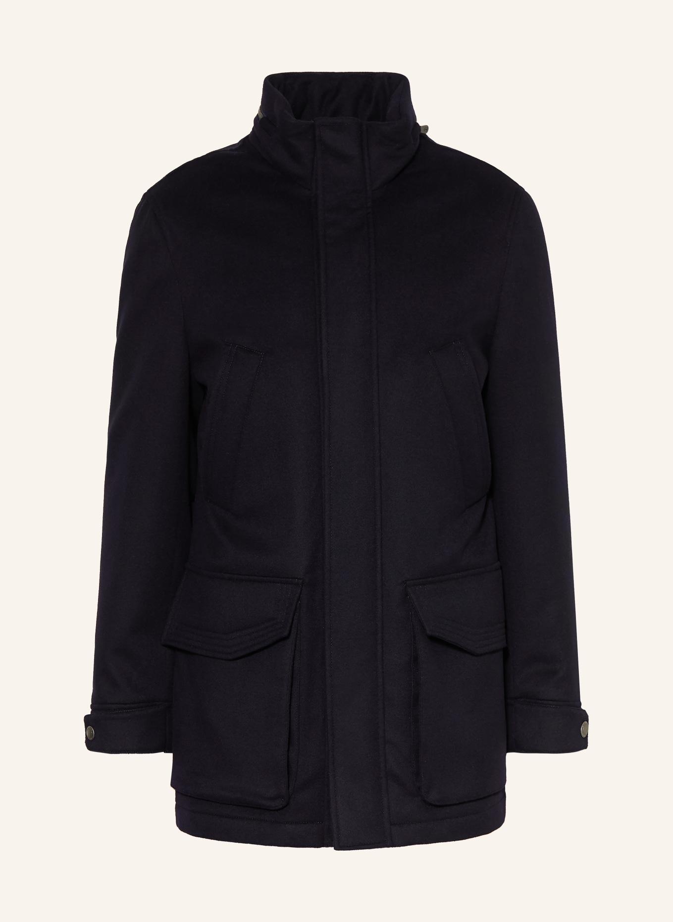 BRUNELLO CUCINELLI Cashmere Parka: DARK BLUE