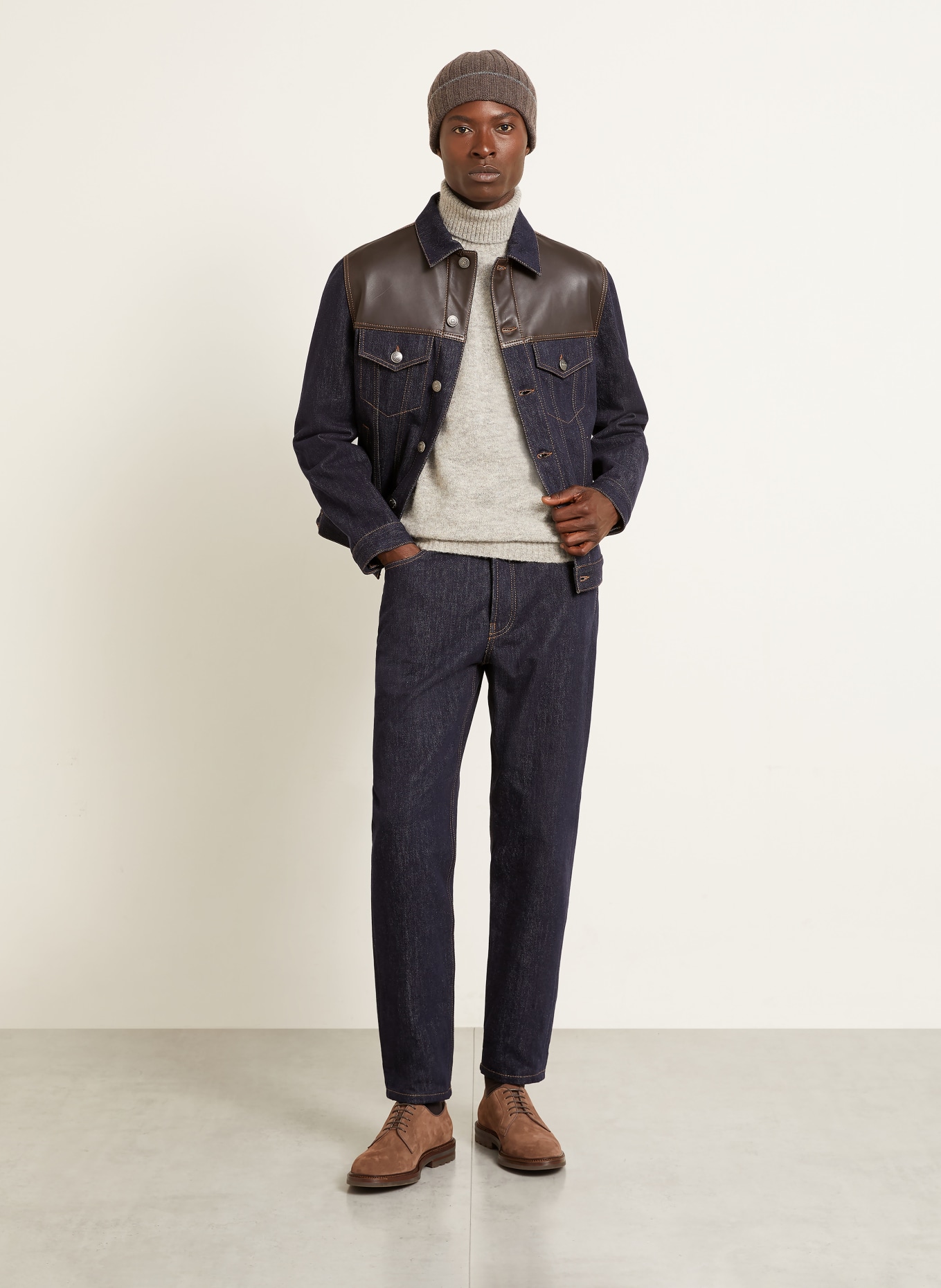 BRUNELLO CUCINELLI Jeansy Iconic Fit: C9014 DENIM RAW