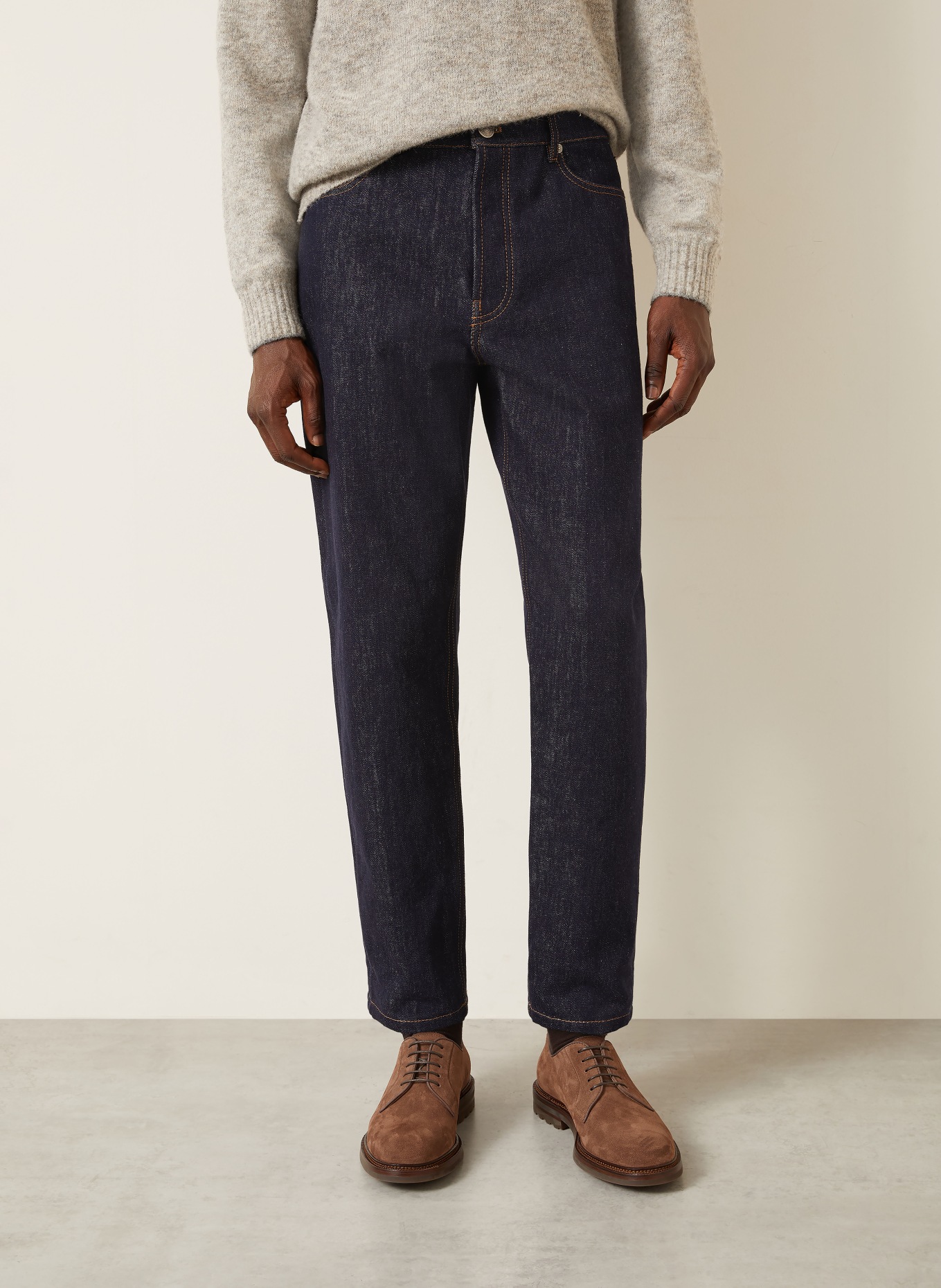 BRUNELLO CUCINELLI Jeansy Iconic Fit: C9014 DENIM RAW
