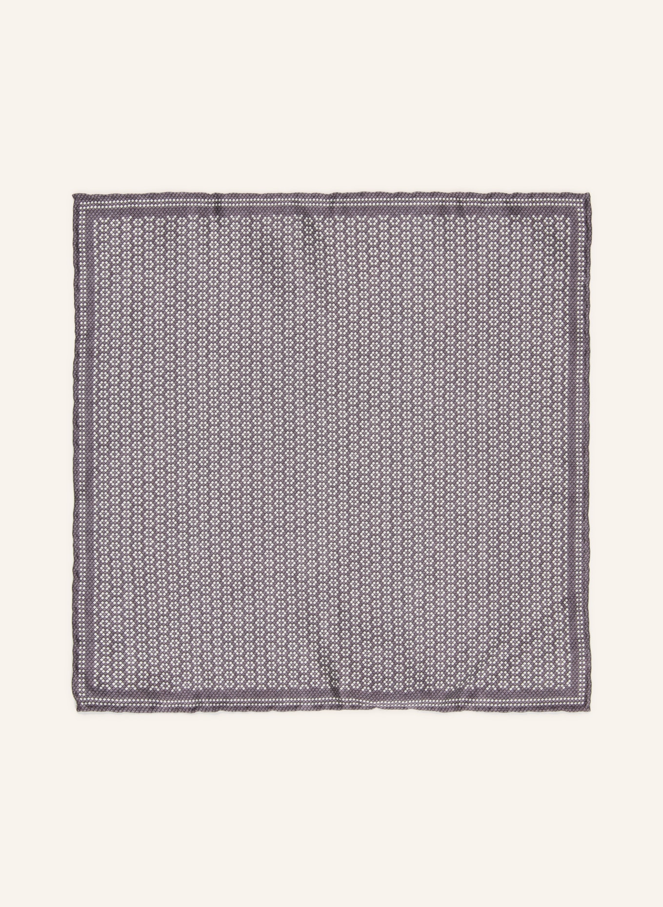BRUNELLO CUCINELLI Einstecktuch: GRAU / WEISS