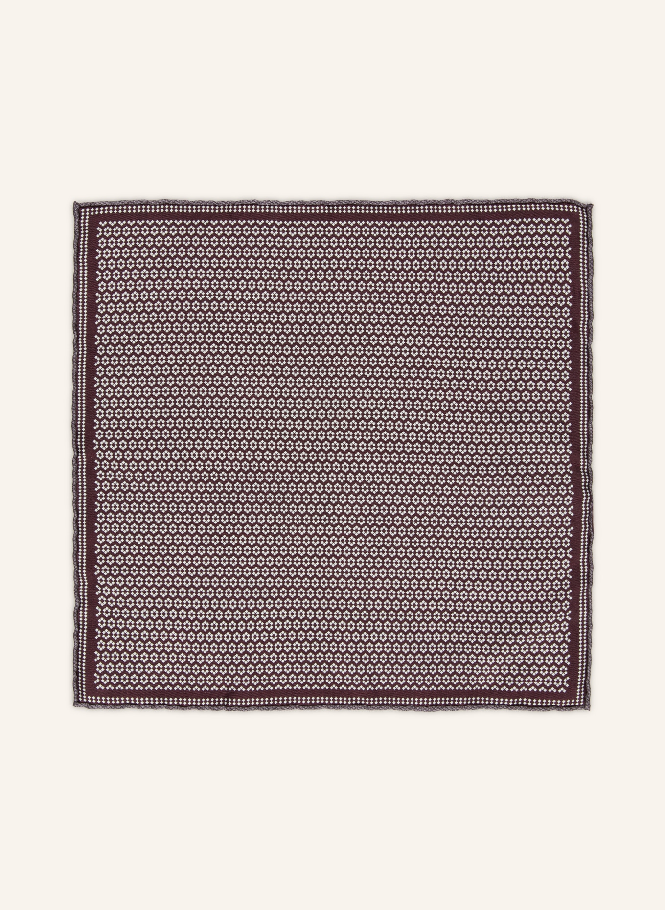 BRUNELLO CUCINELLI Einstecktuch: GRAU / WEISS