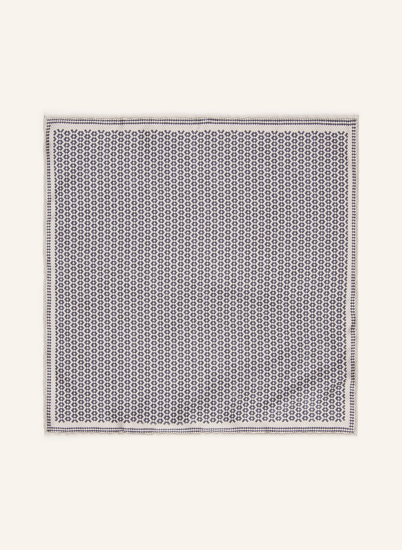 BRUNELLO CUCINELLI Einstecktuch: DUNKELBRAUN / WEISS