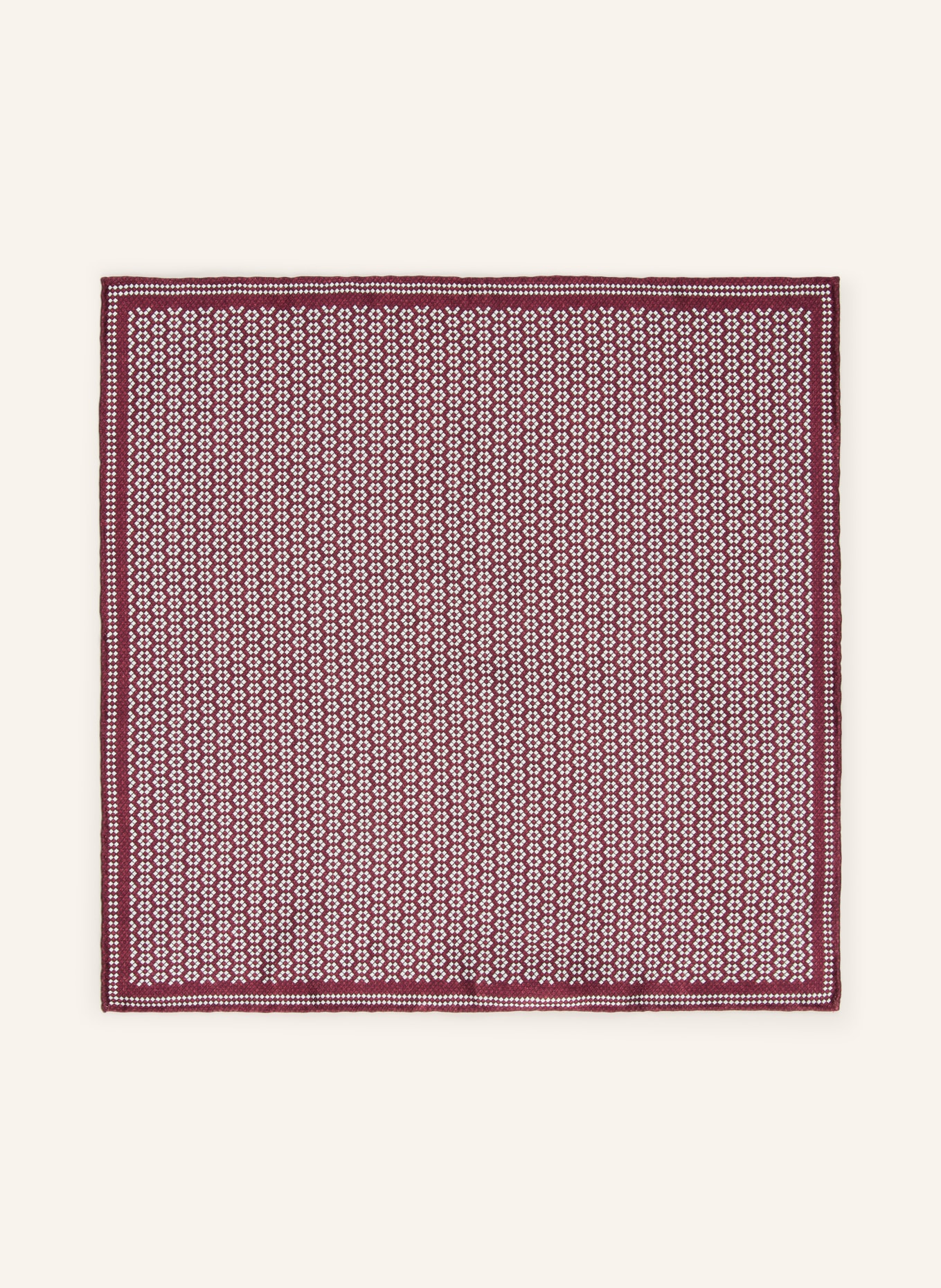 BRUNELLO CUCINELLI Einstecktuch: DUNKELROT / WEISS