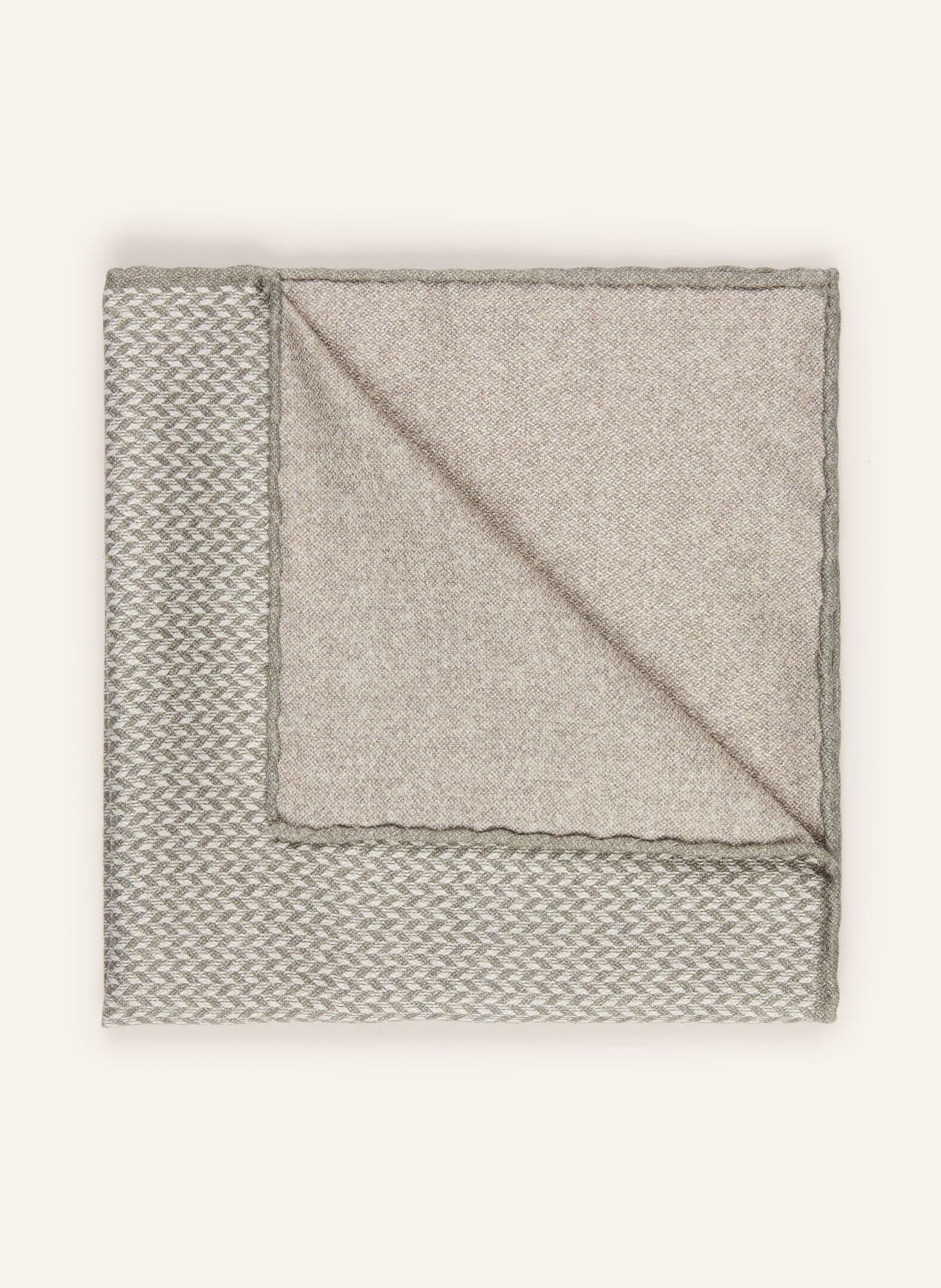 BRUNELLO CUCINELLI Einstecktuch: HELLGRÜN / WEISS