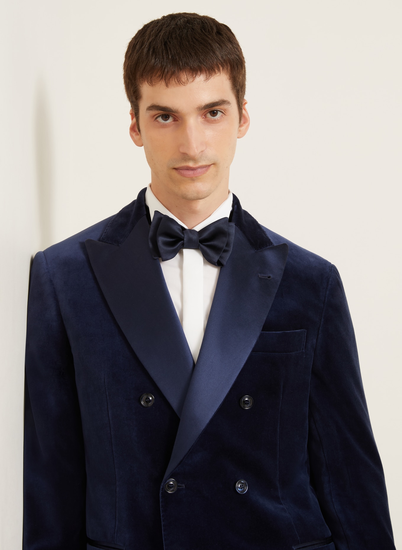 BRUNELLO CUCINELLI Bow tie: DARK BLUE