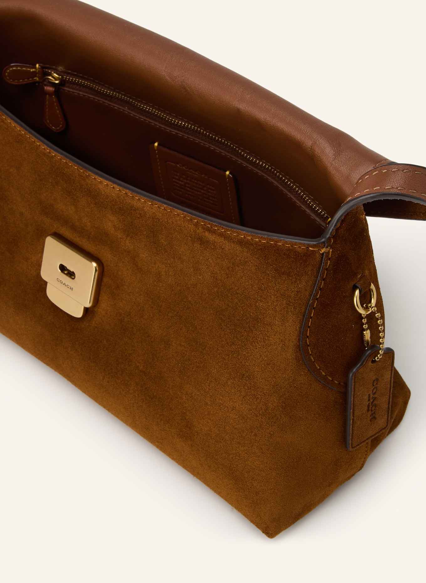 COACH Schultertasche: BRAUN
