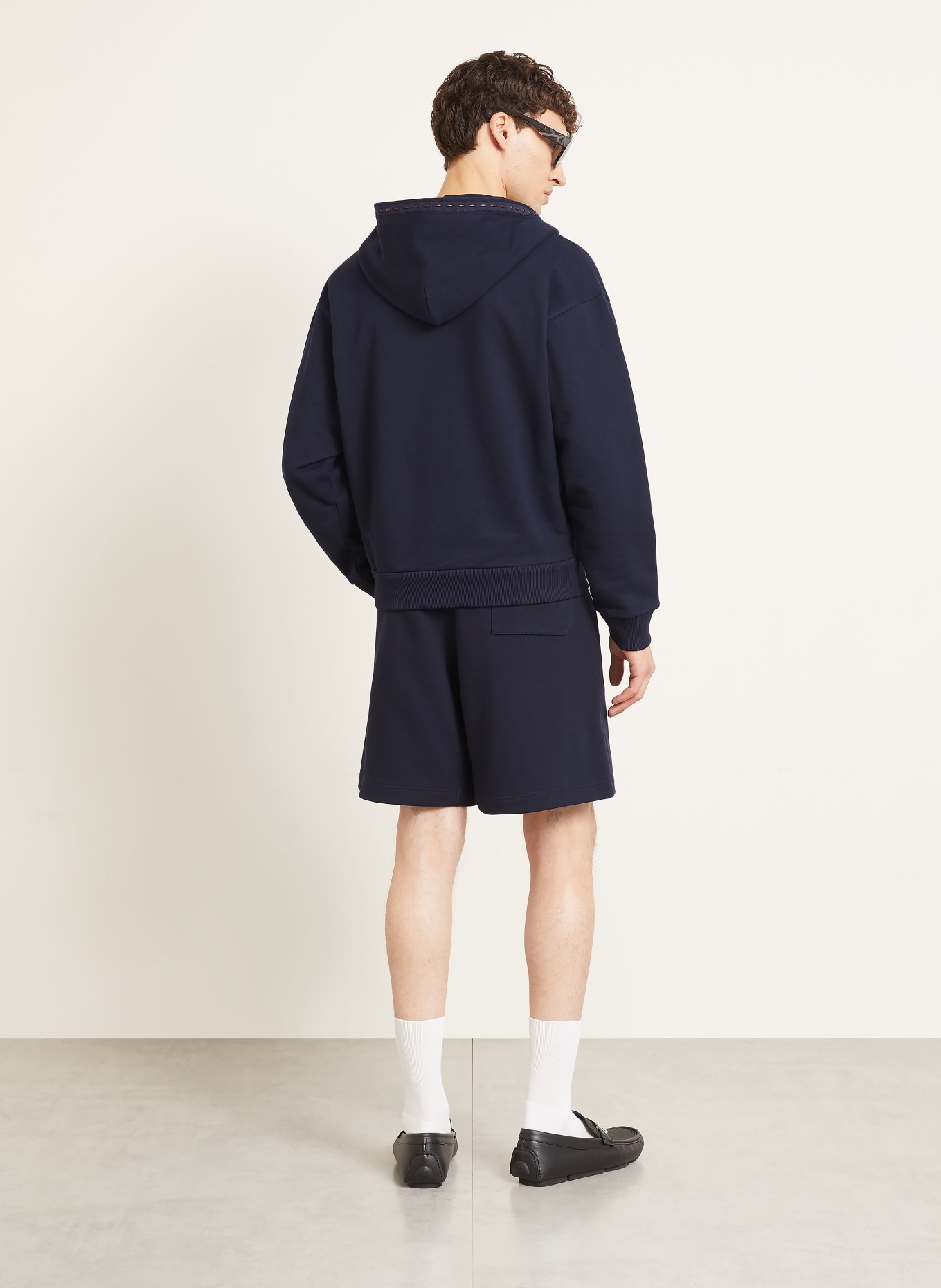 FENDI Sweatshorts: DUNKELBLAU / DUNKELBRAUN