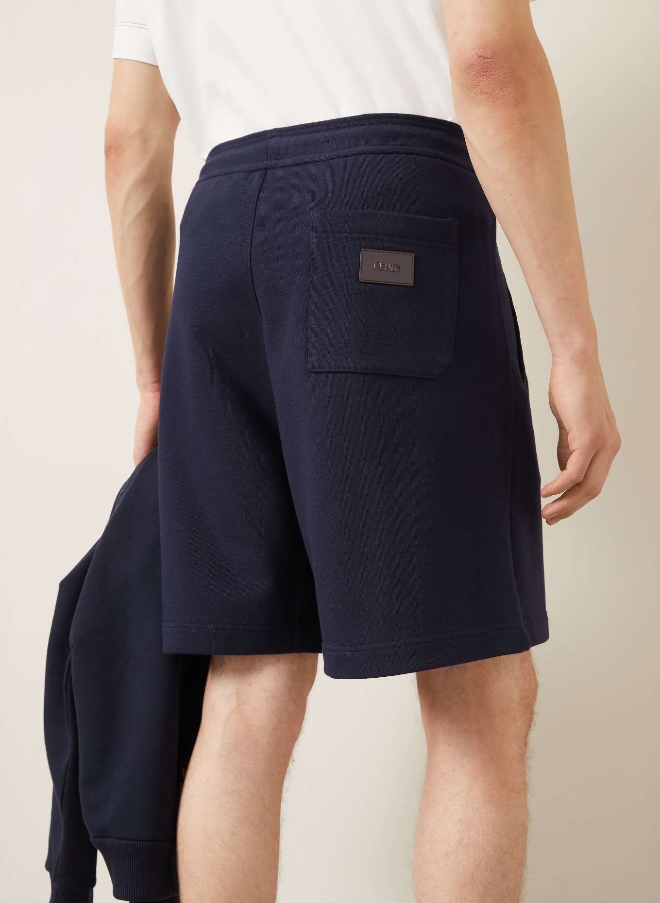 FENDI Sweatshorts: DUNKELBLAU / DUNKELBRAUN