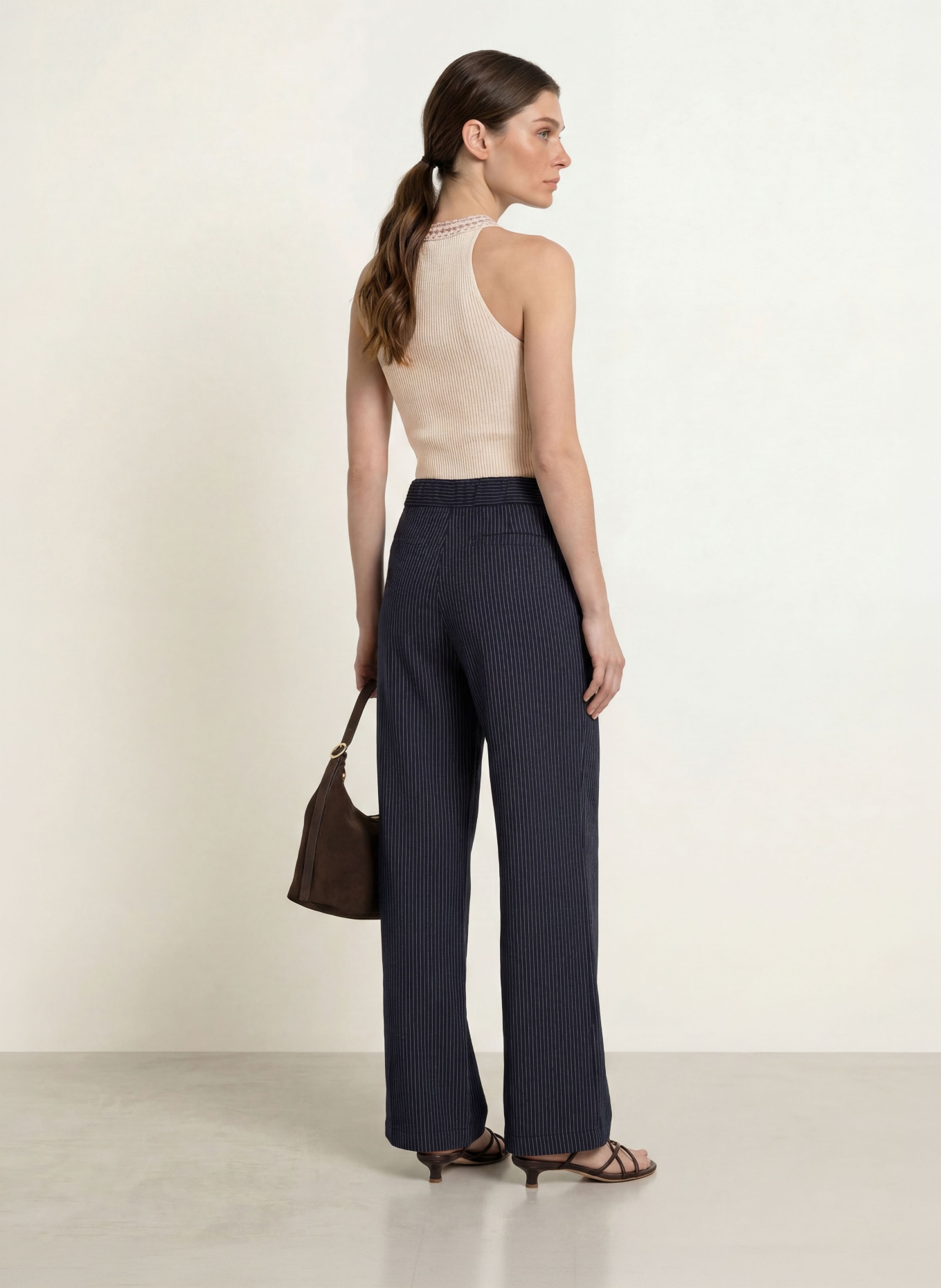 REISS Stricktop NORA: BEIGE